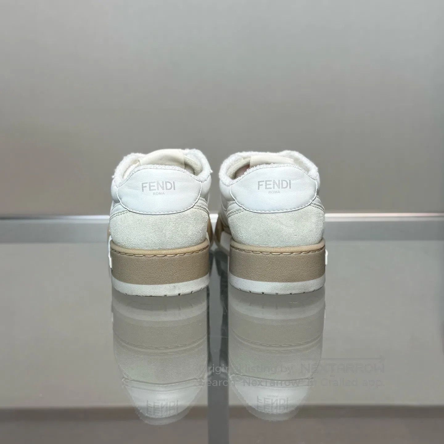 Fendi FENDI Match White Brown shoes Size US 4.5 / IT 34.5 - 4 Thumbnail