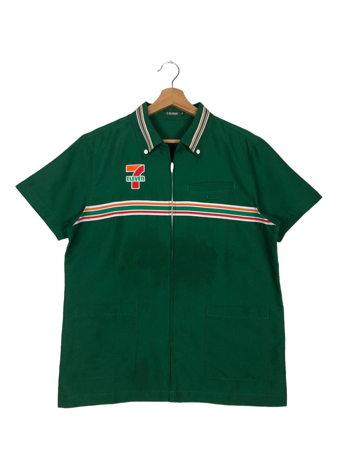 Japanese Brand 🔥SHORT SLEEVE WORK JACKET 7-ELEVEN JAPAN BIG LOGO Size US M / EU 48-50 / 2 - 2 Thumbnail