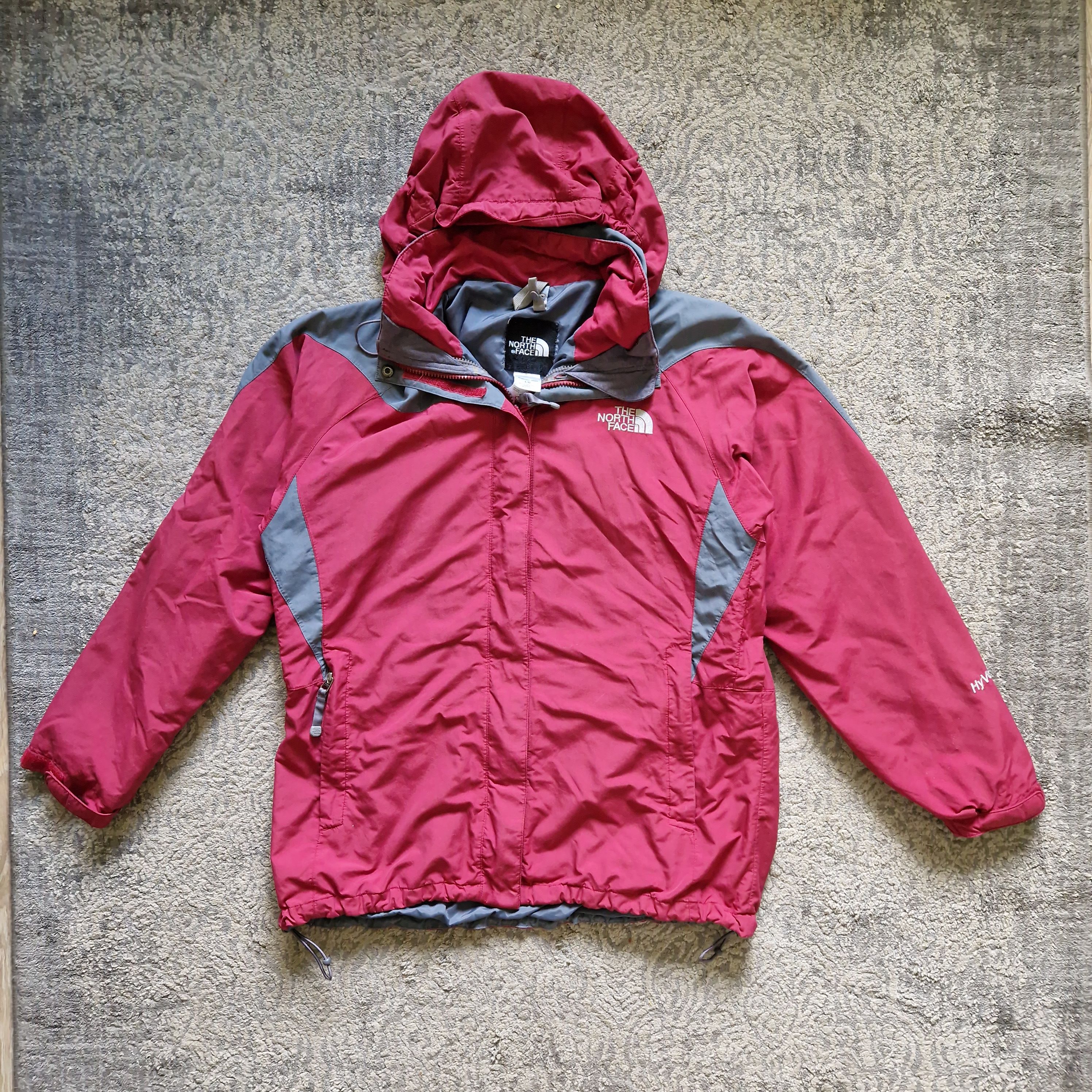 The North Face The North Face HyVent Vintage Jacket - Red & Grey Size L / US 10 / IT 46 - 1 Thumbnail