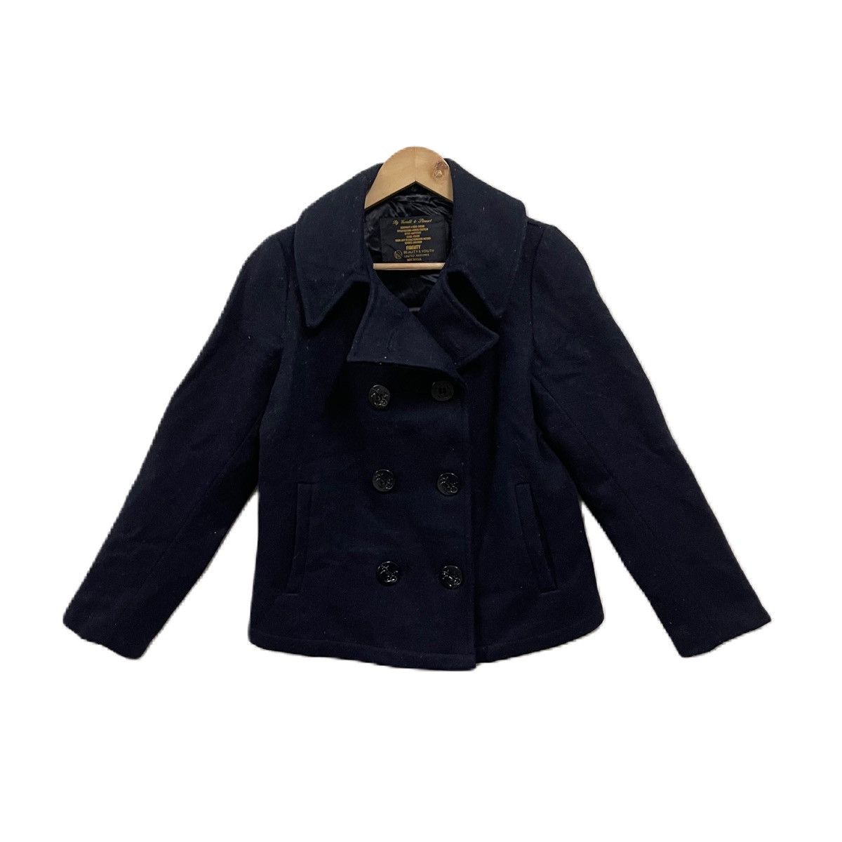 image of Beauty Youth x Fidelity United Arrow By Gerald Stewart Peacoat Wool in Black, Men's (Size Small)