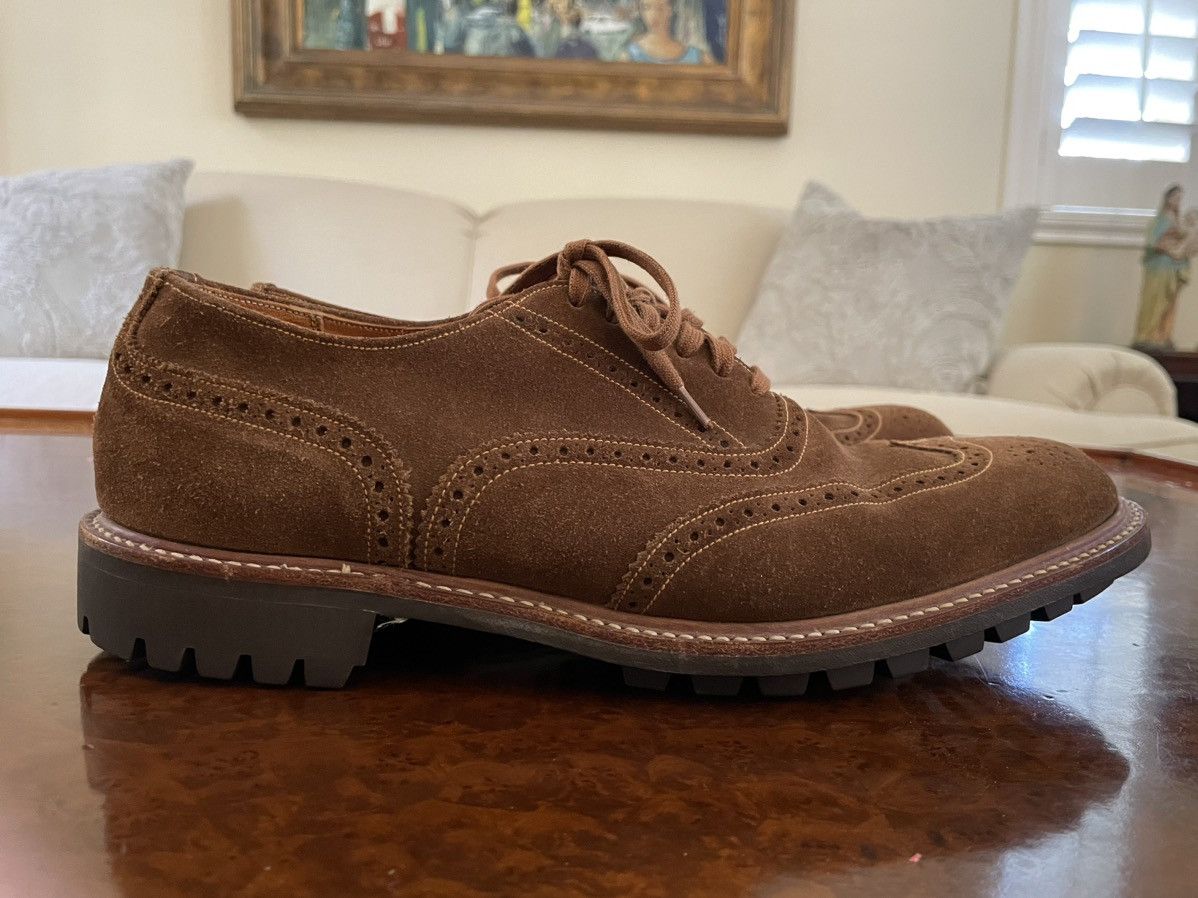 Polo Ralph Lauren × Vintage Lug Sole Snuff Suede Brogues Size US 9 / EU 42 - 2 Thumbnail