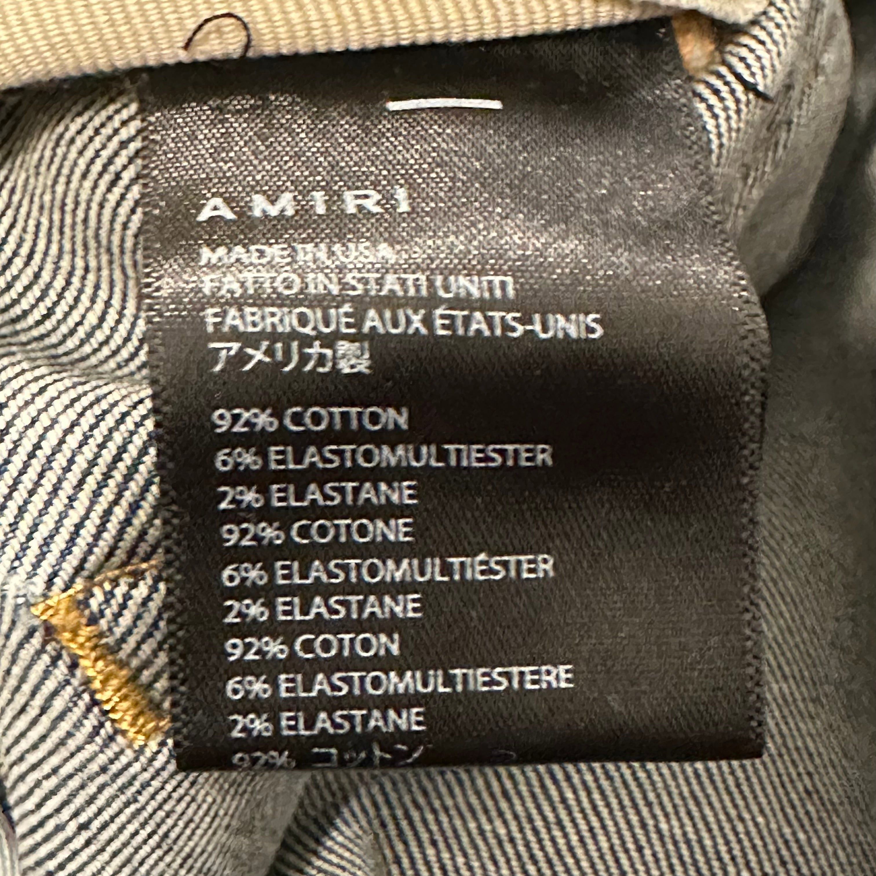 Amiri Amiri Plain Dark Blue Denim Jeans Sz 36 Size US 36 / EU 52 - 6 Thumbnail