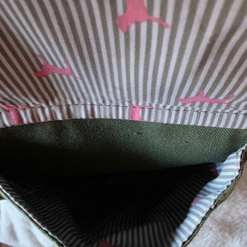 Victoria's Secret ☆RARE☆ PINK Olive Green and Pink Graphic Weekend Duffel Size ONE SIZE - 9 Thumbnail