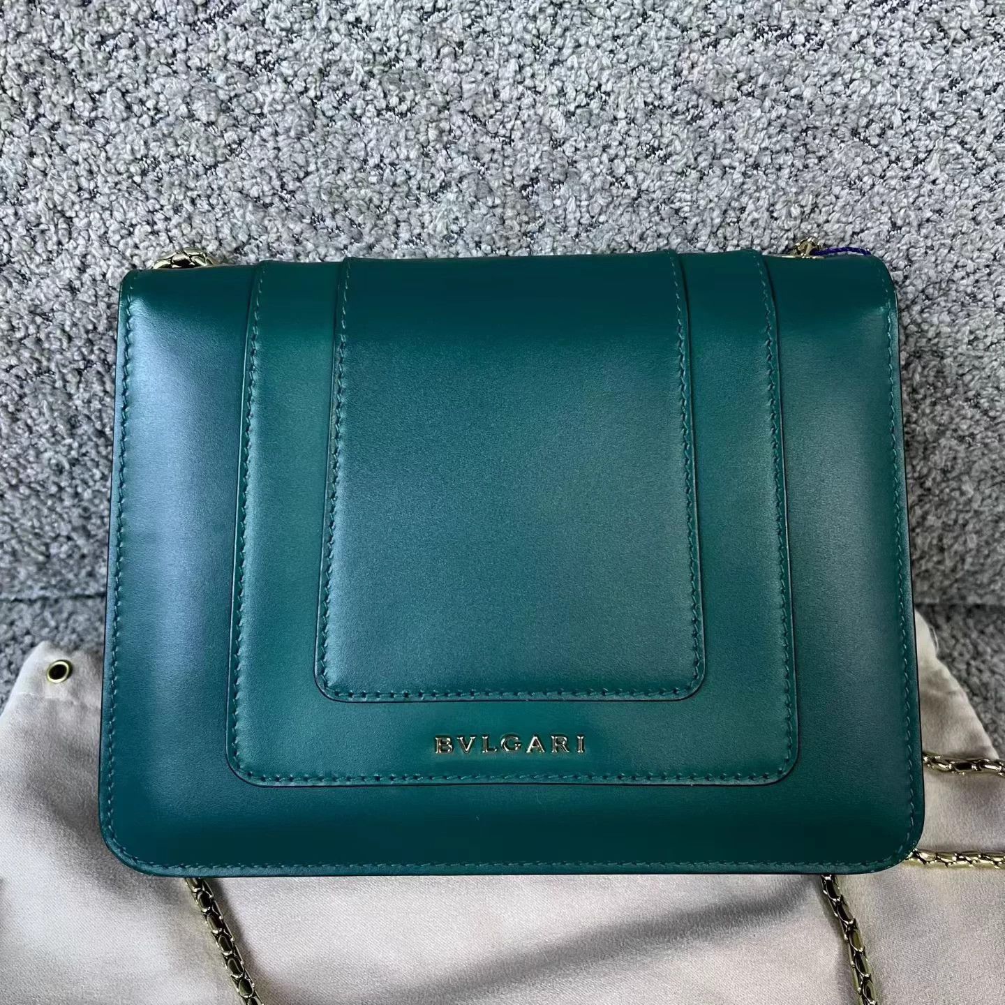 Bvlgari Bvlgari Green Serpenti Chain Strap Calfskin Crossbody Size ONE SIZE - 7 Thumbnail