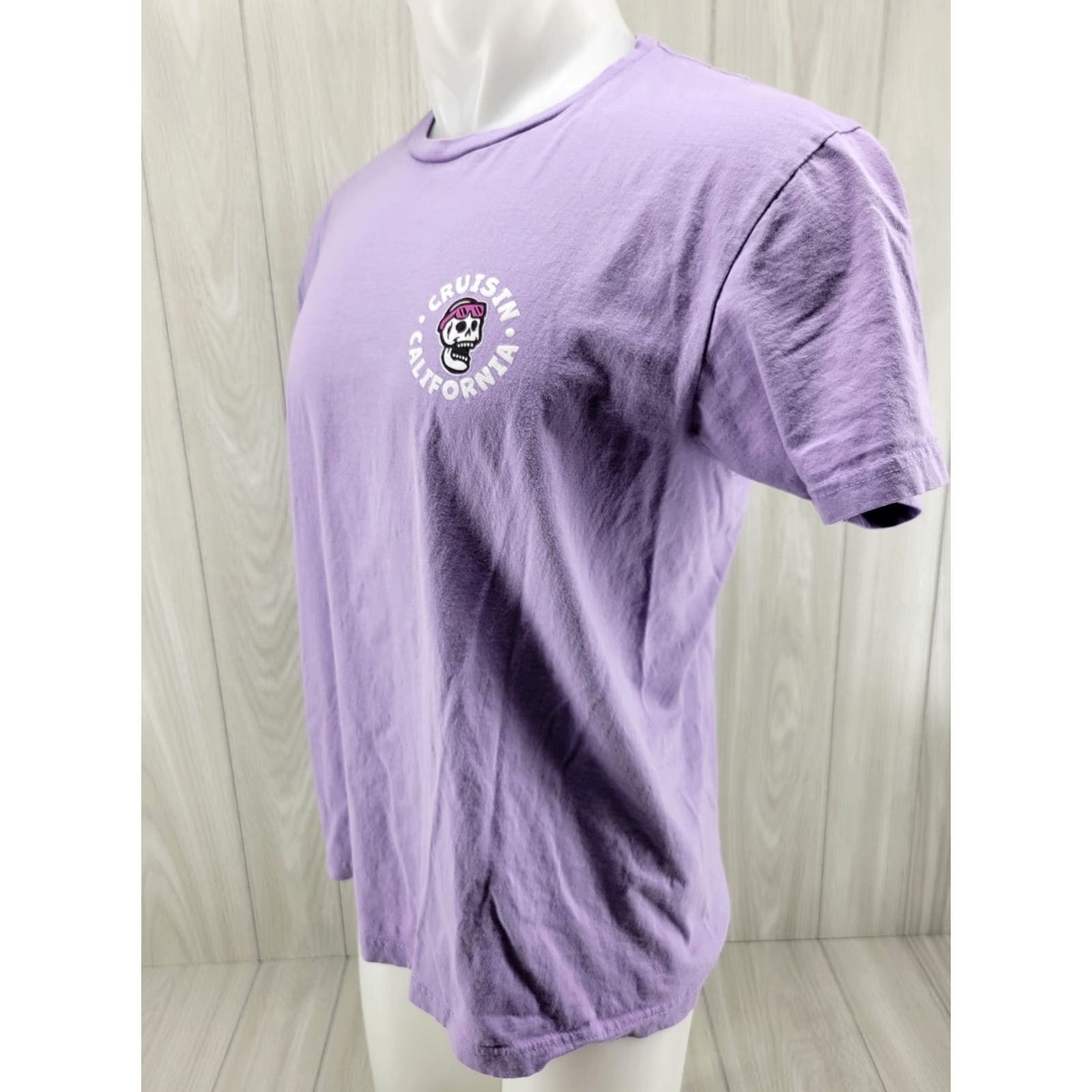 Vintage SCW Crusin California T-Shirt L Purple Women Short Sleeve Crew Neck Tee Los Angelas Size L / US 10 / IT 46 - 3 Thumbnail