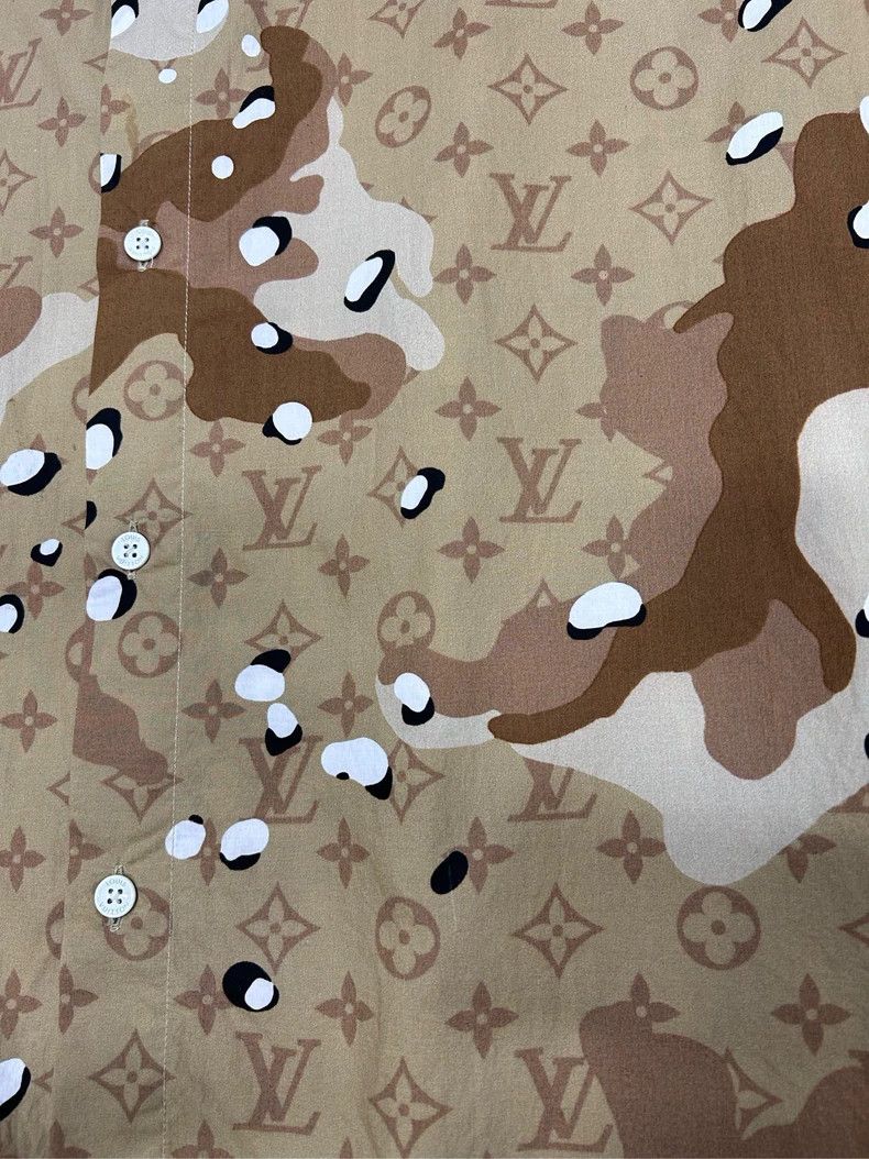 Louis Vuitton Louis Vuitton Desert Camo Patchwork Old Flower Shirt Size US L / EU 52-54 / 3 - 3 Thumbnail