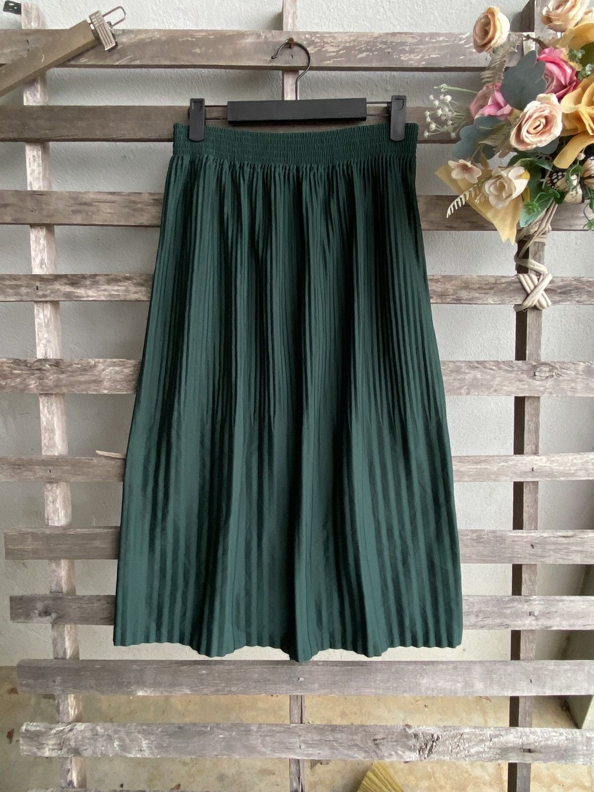 Zucca Zucca by Issey Miyake Pleated Midi Skirt Size 28" / US 6 / IT 42 - 2 Thumbnail