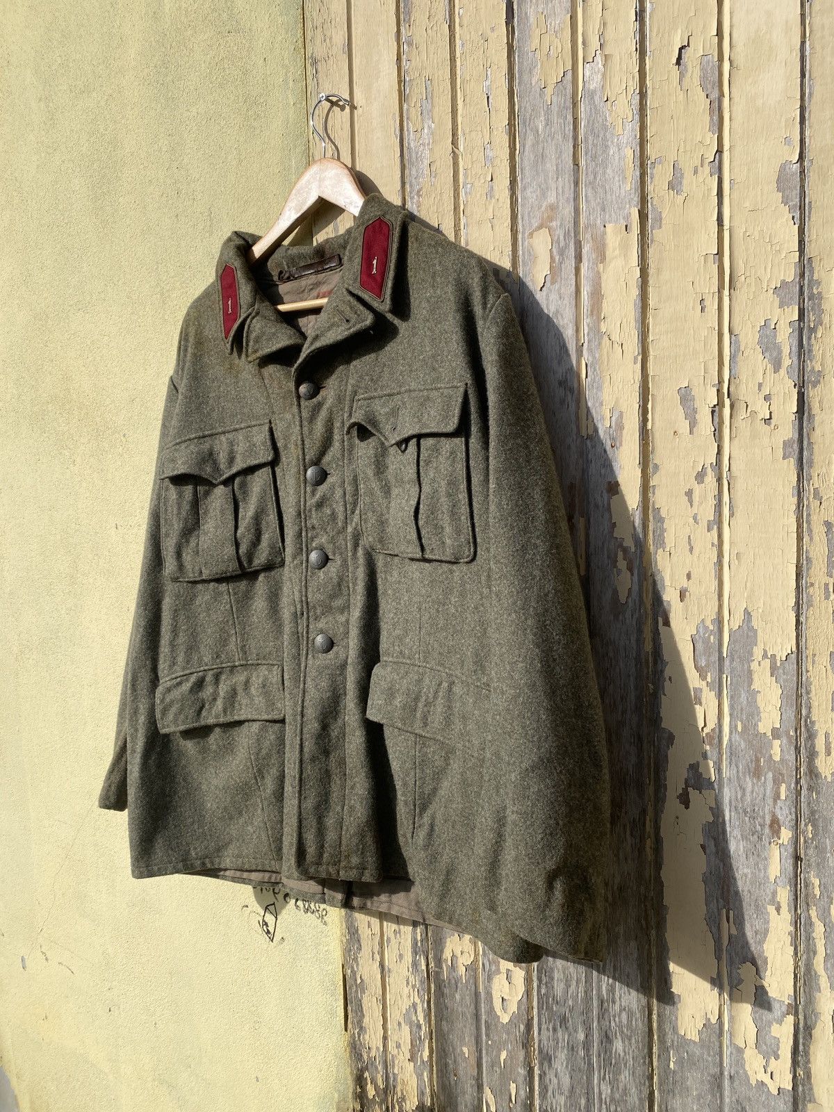 Vintage Vintage 80’s army multi pocket woll jacket Size US XL / EU 56 / 4 - 3 Thumbnail