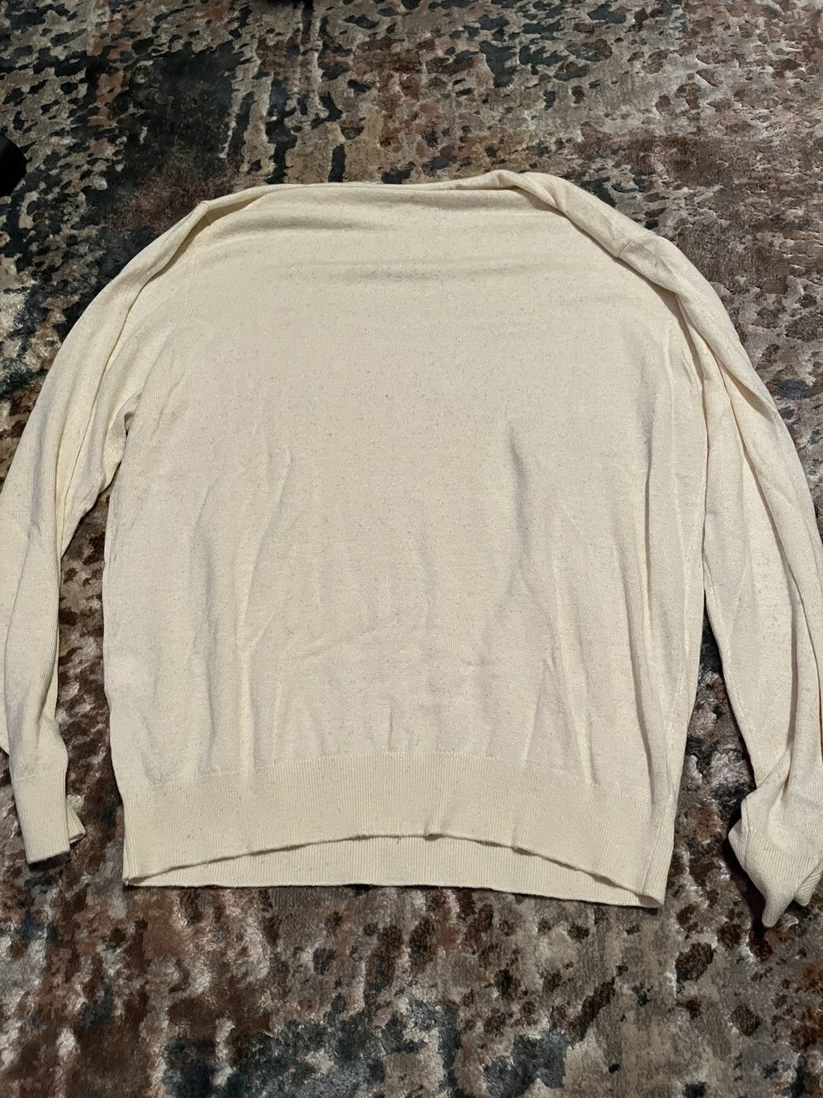 Zara Beige Embroidered Logo Zara Sweater Size US L / EU 52-54 / 3 - 3 Thumbnail