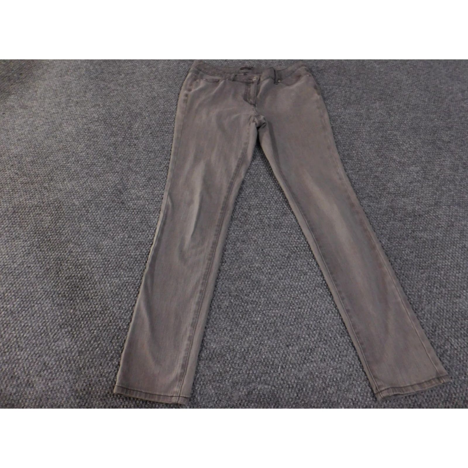 J.McLaughlin J. McLaughlin Pants Womens 6 Gray Straight Leg Stretch Cotton Spandex Denim Jeans Size 28" / US 6 / IT 42 - 2 Thumbnail