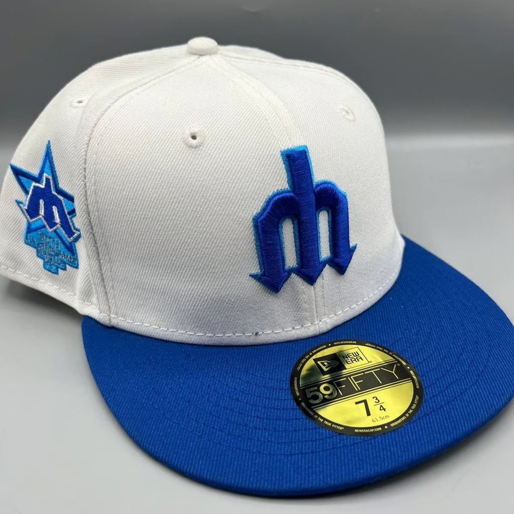 New Era Seattle Mariners Hat Men 7 3/4 59Fifty New Era Fitted Cap Size ONE SIZE - 1 Thumbnail