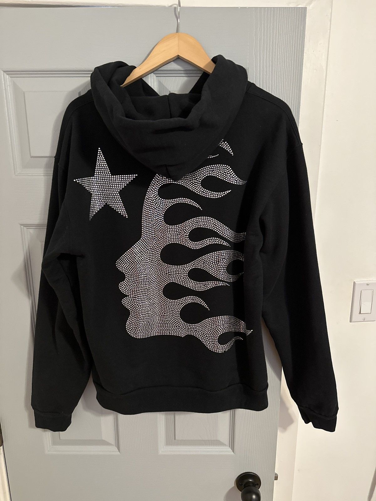 image of Hellstar Hoodie in Black, Men's (Size Large)