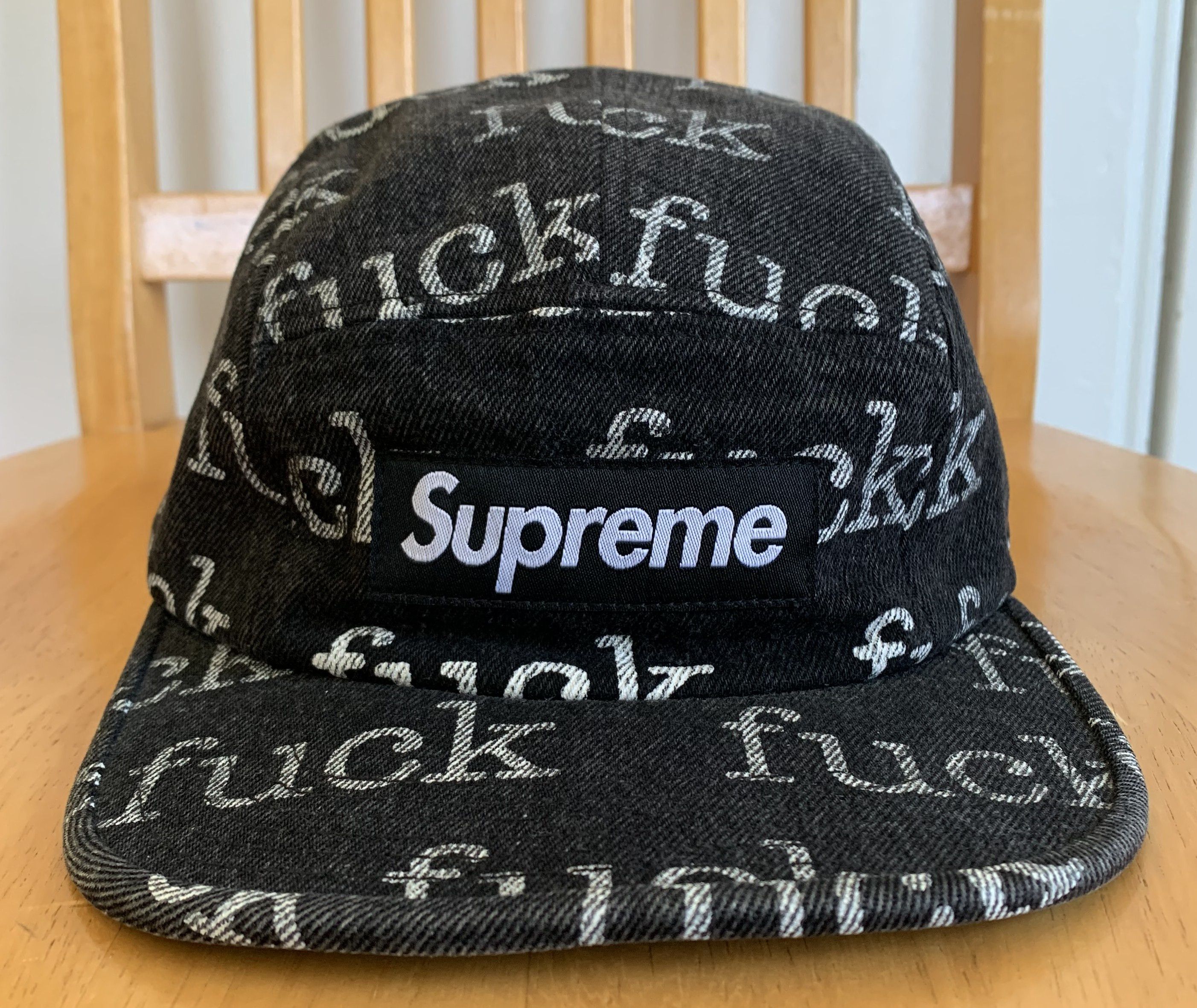 Supreme S/S 2013 Supreme Fuck Denim Camp Hat | Grailed