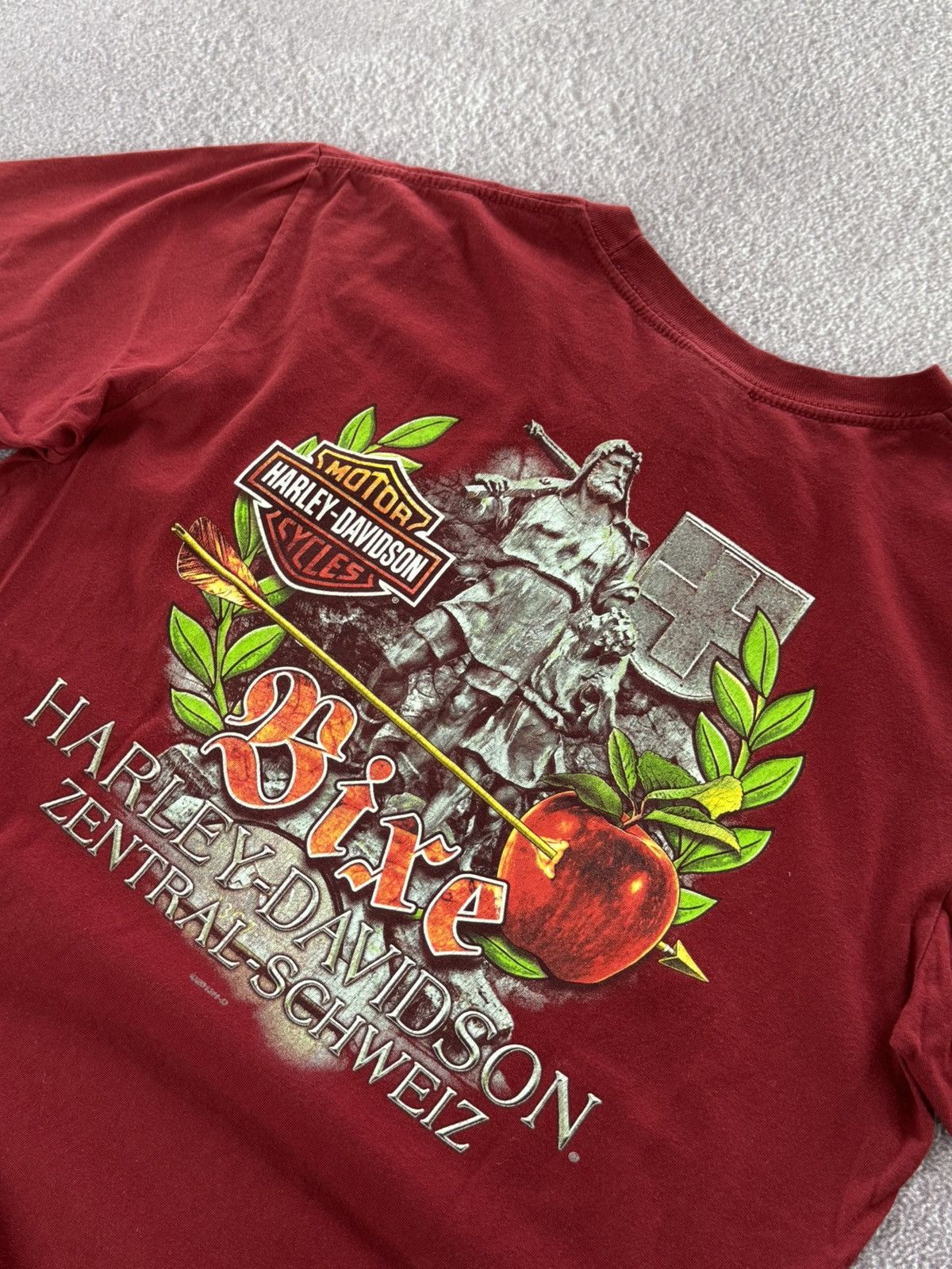 Harley Davidson Vintage Harley Davidson Grunge T-Shirt Size US M / EU 48-50 / 2 - 9 Thumbnail