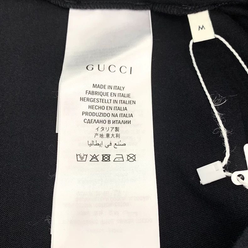 Gucci Gucci Black logo stud beaded round-neck cotton short-sleeve Size US M / EU 48-50 / 2 - 7 Thumbnail