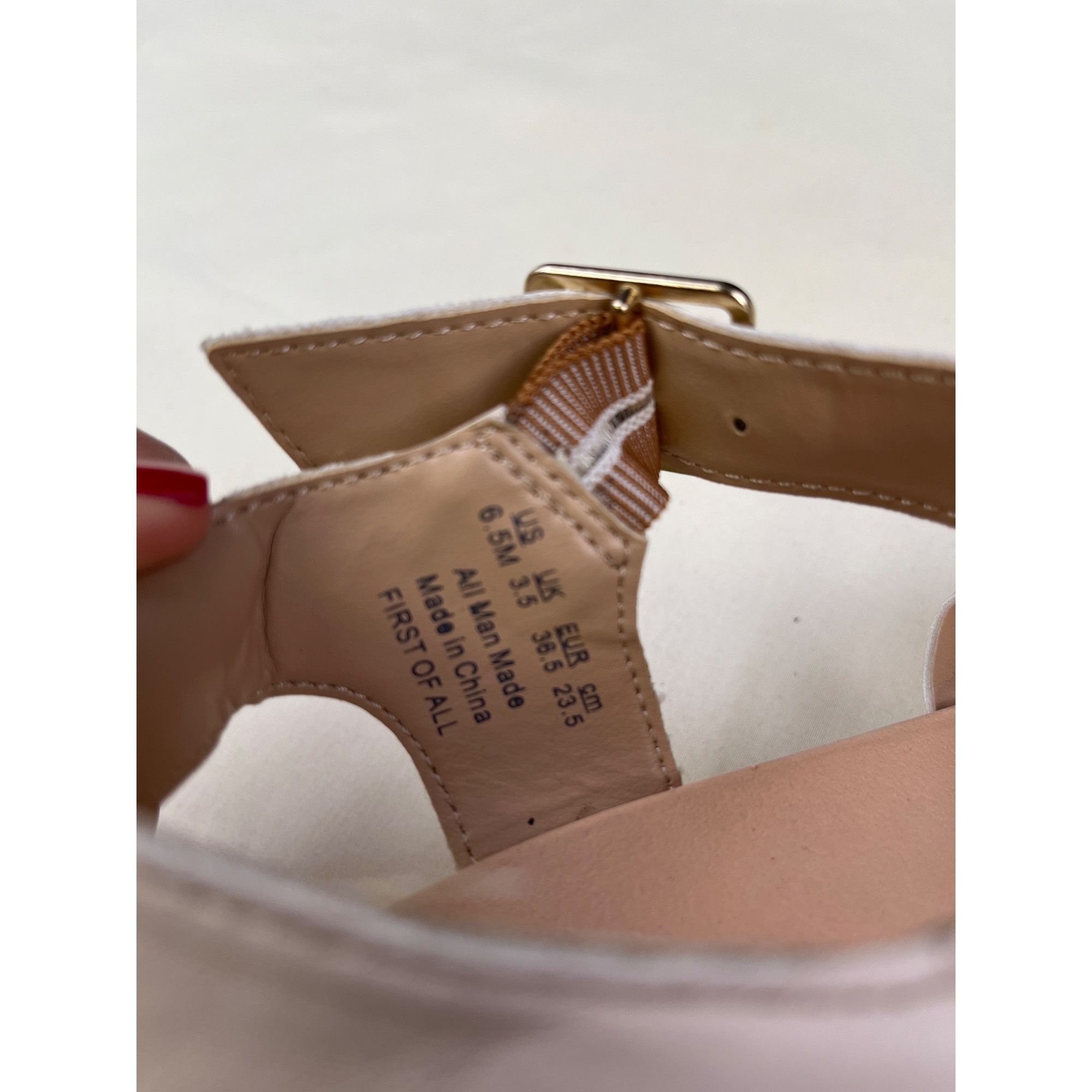 Other Dr. Scholl's First For All Women's Beige Leather Shoes/Heele Size US 6.5 / IT 36.5 - 6 Thumbnail