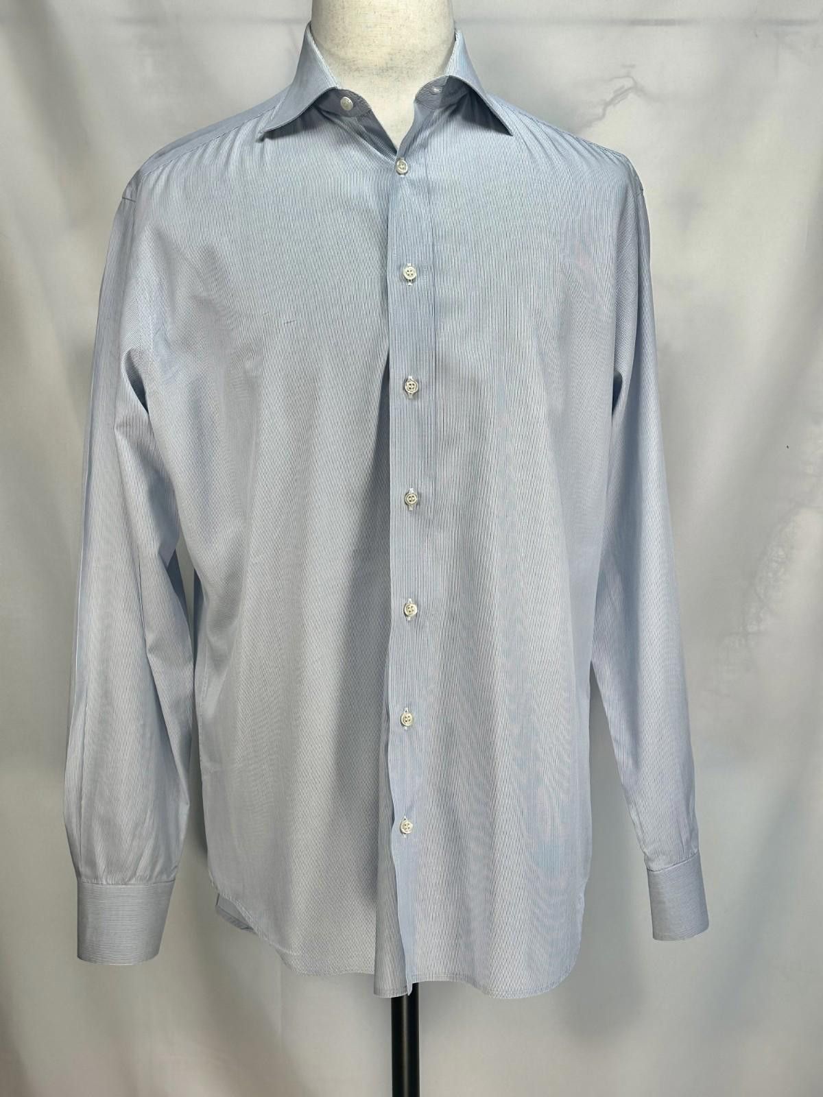 Barneys New York Piatelli Barneys New York Trim Fit Button Down Blue 16.5/42 Size 44R - 1 Thumbnail