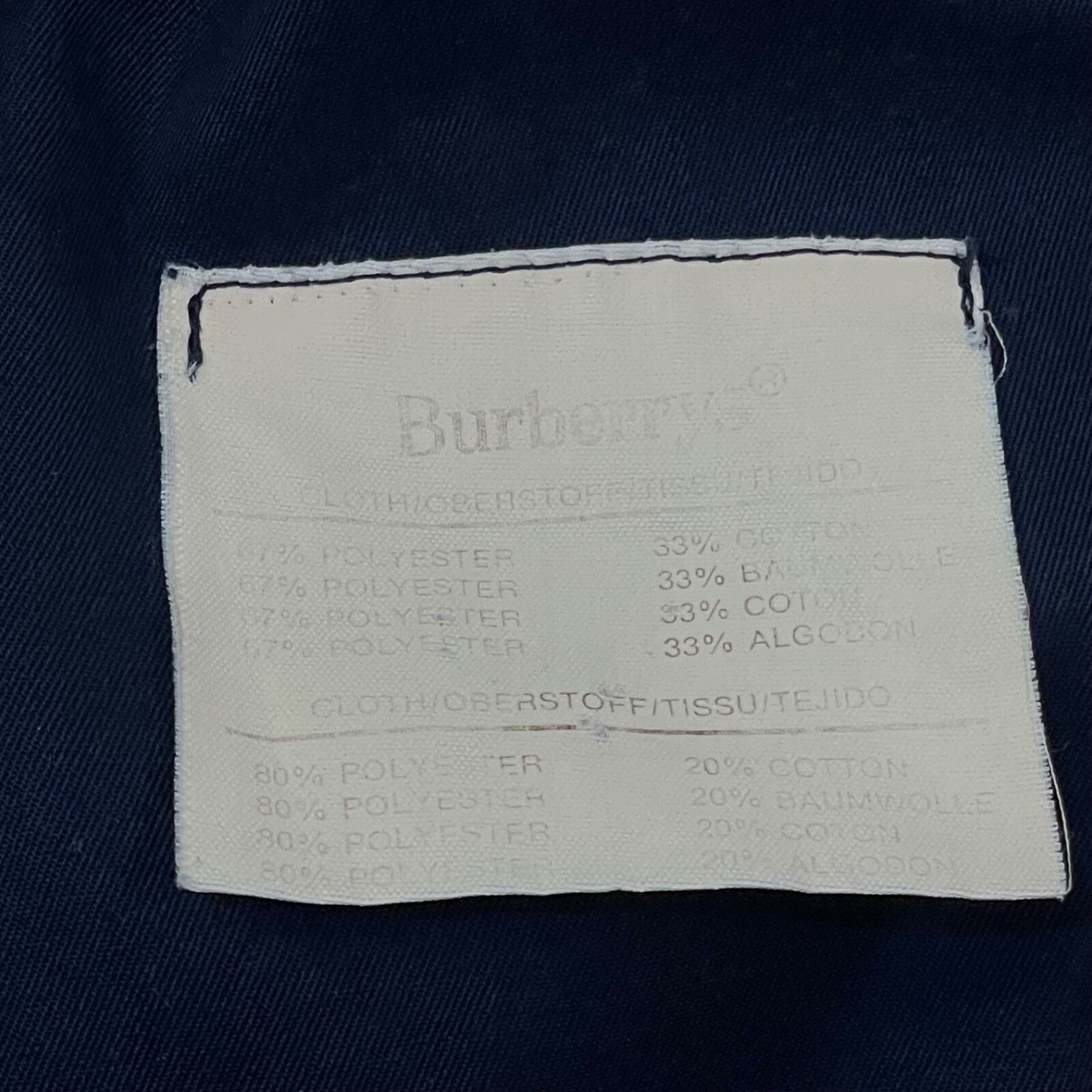 Burberry VINTAGE BURBERRY Bomber Jacket winter COAT cotton BLUE NAY Size M / US 6-8 / IT 42-44 - 18 Thumbnail