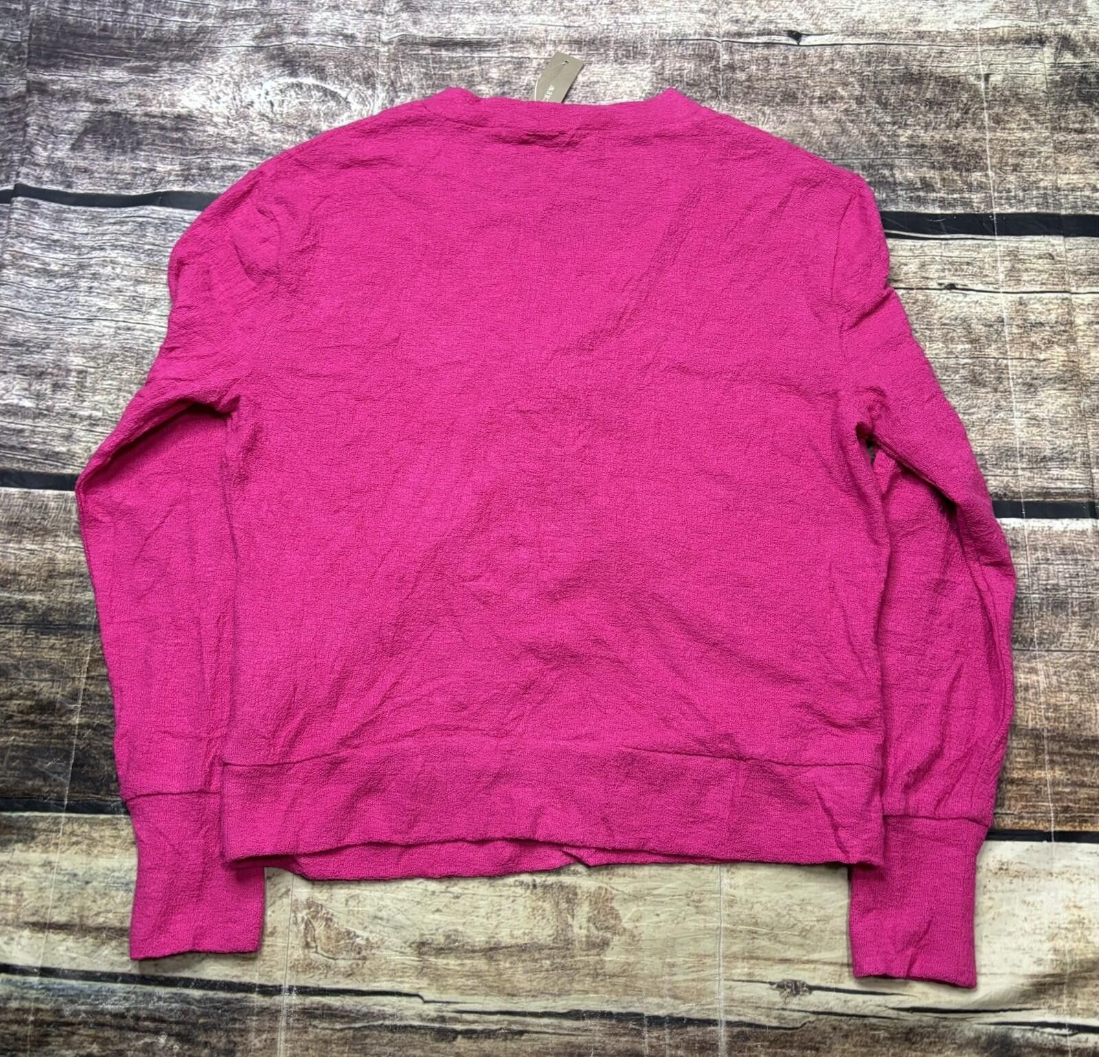 J.Crew J Crew Sweater Womens Small Cotton Cross Front Pink Pullover Size S / US 4 / IT 40 - 3 Thumbnail