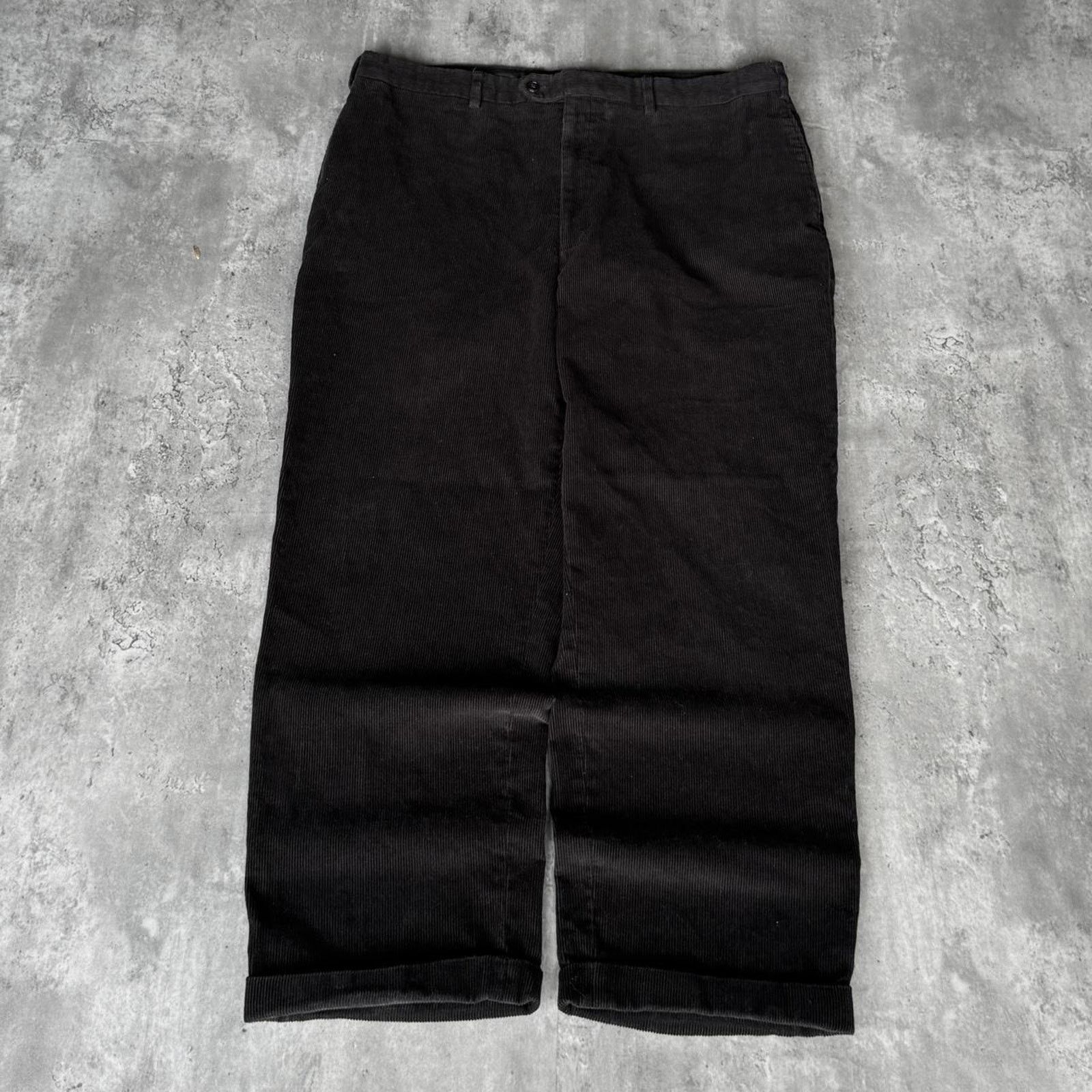 JNCO × Jos. A. Bank × Vintage Vintage Y2K Baggy Black Corduroy Essential Dress Pants Size US 38 / EU 54 - 1 Thumbnail