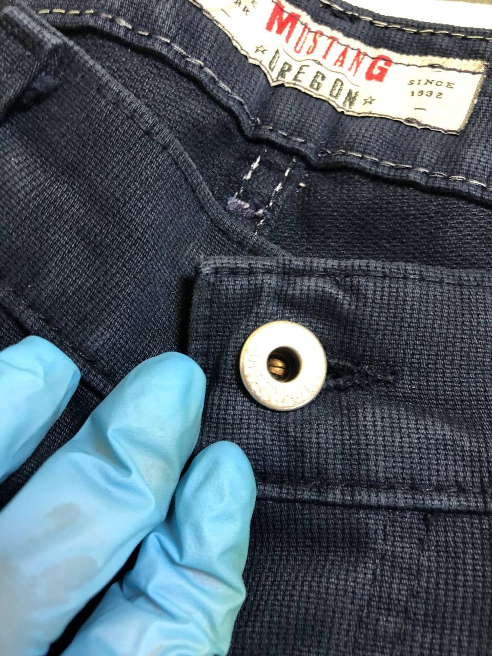 Mustang Mustang Oregon Jeans Straight Leg Black Denim Men's Size US 33 - 11 Thumbnail