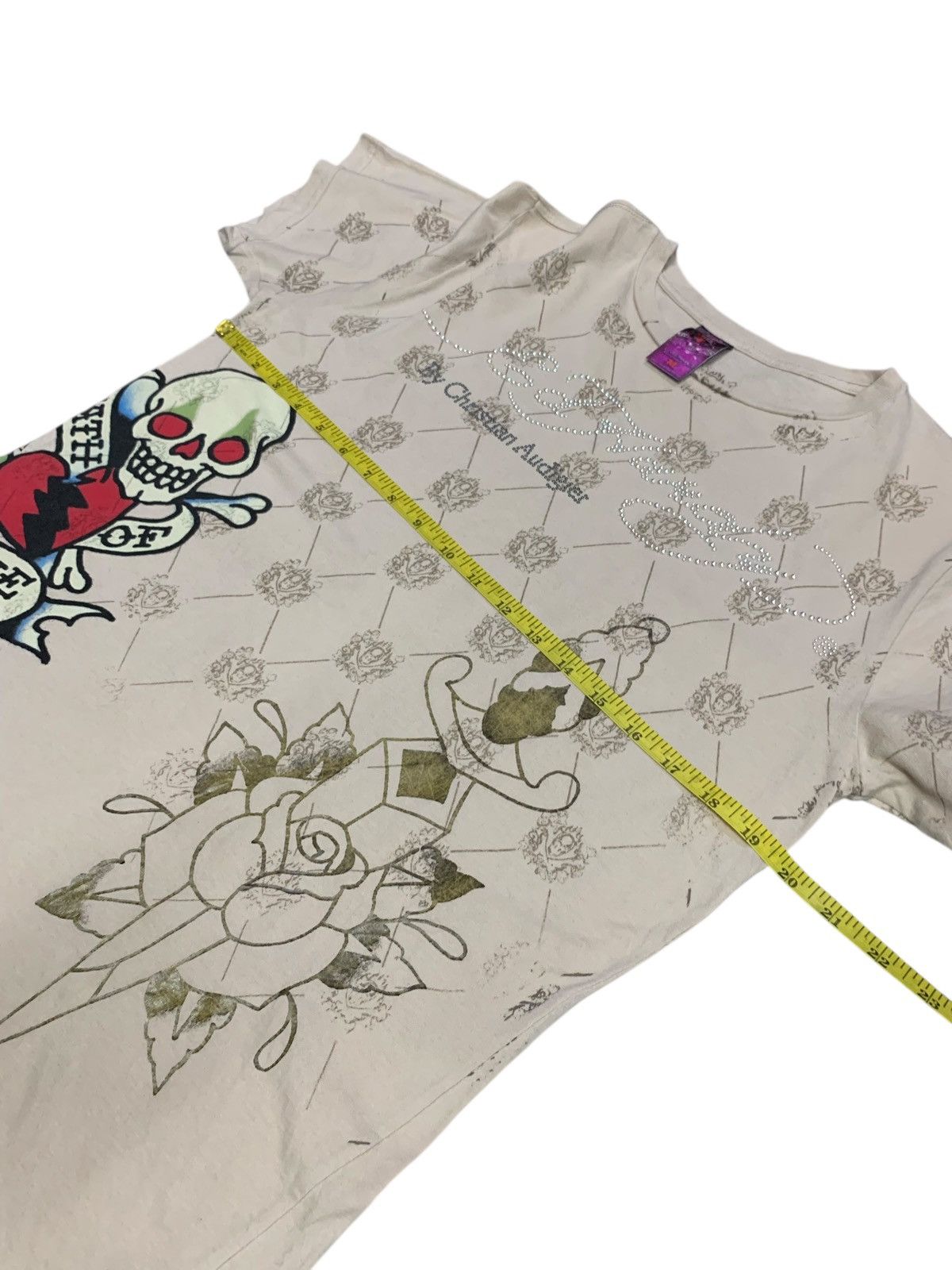 Ed Hardy Ed Hardy By Cristian Audigier Skull Fullprint T Shirt Size US M / EU 48-50 / 2 - 11 Thumbnail