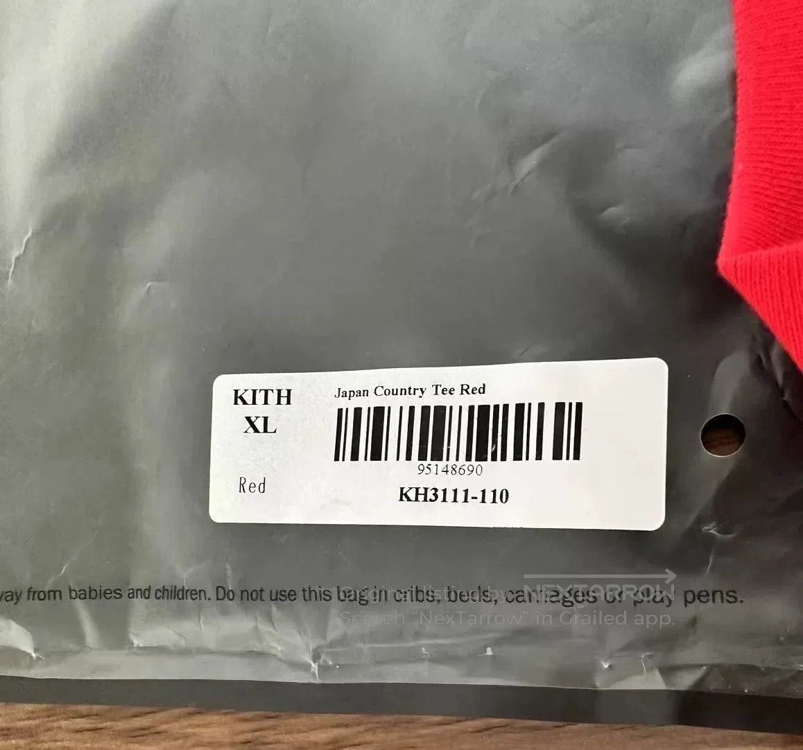 Kith KITH Japan Country TEE Red Limited Edition. Size US XL / EU 56 / 4 - 5 Thumbnail