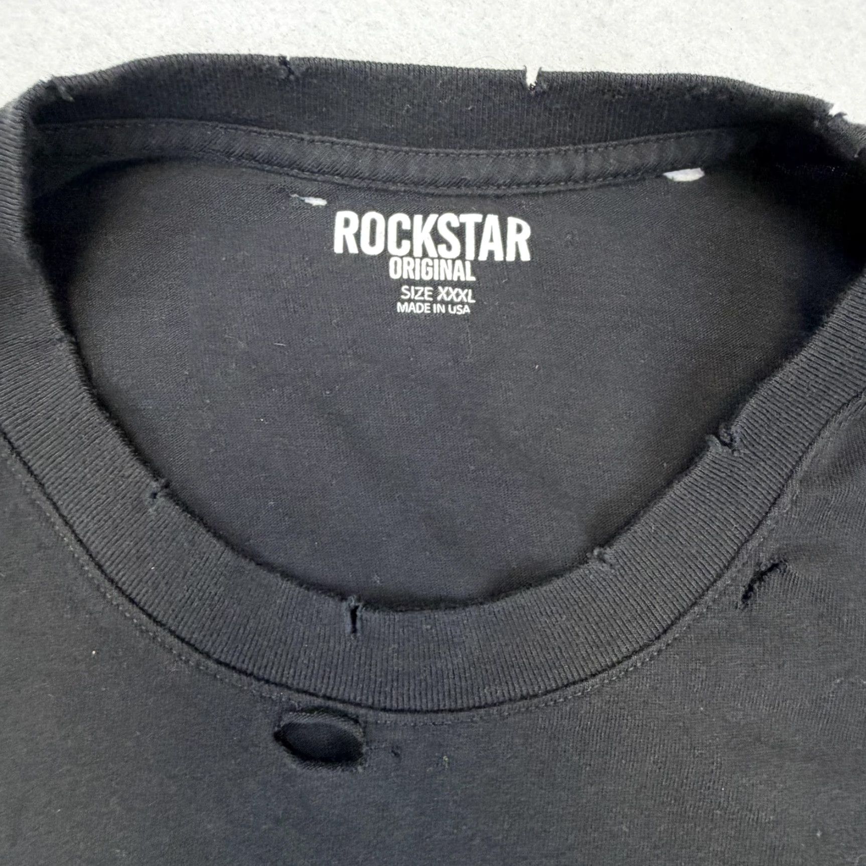 Vintage VINTAGE Rockstar Original Shirt Mens 3XL Black Skull Rock Band 1992 US Tour Graphic Tee Size US XXL / EU 58 / 5 - 3 Thumbnail
