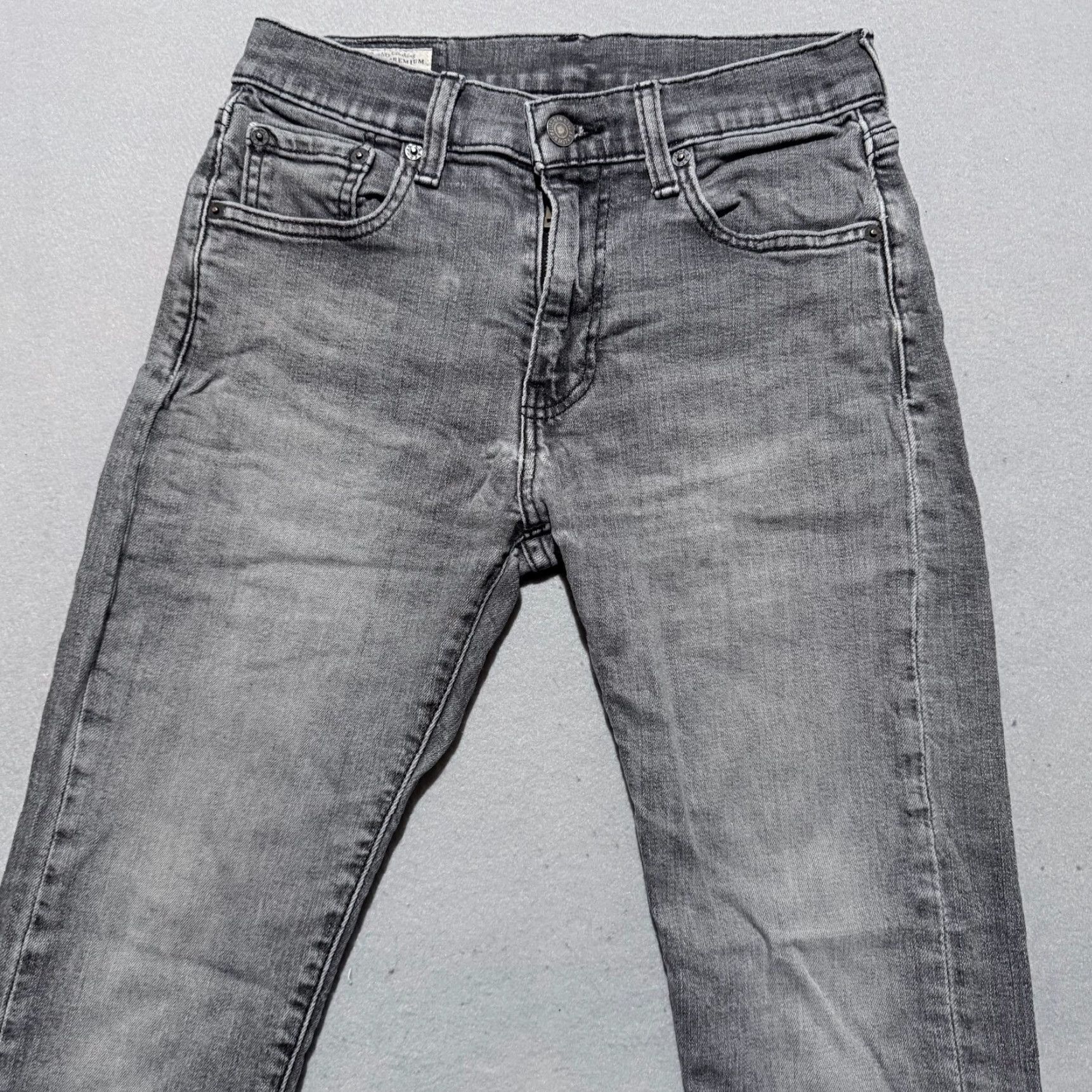 Levi's Levi's 519 Jeans Men Gray Distressed Slim Fit 30X30 Denim Premium Skinny - Jeans Size US 30 / EU 46 - 3 Thumbnail