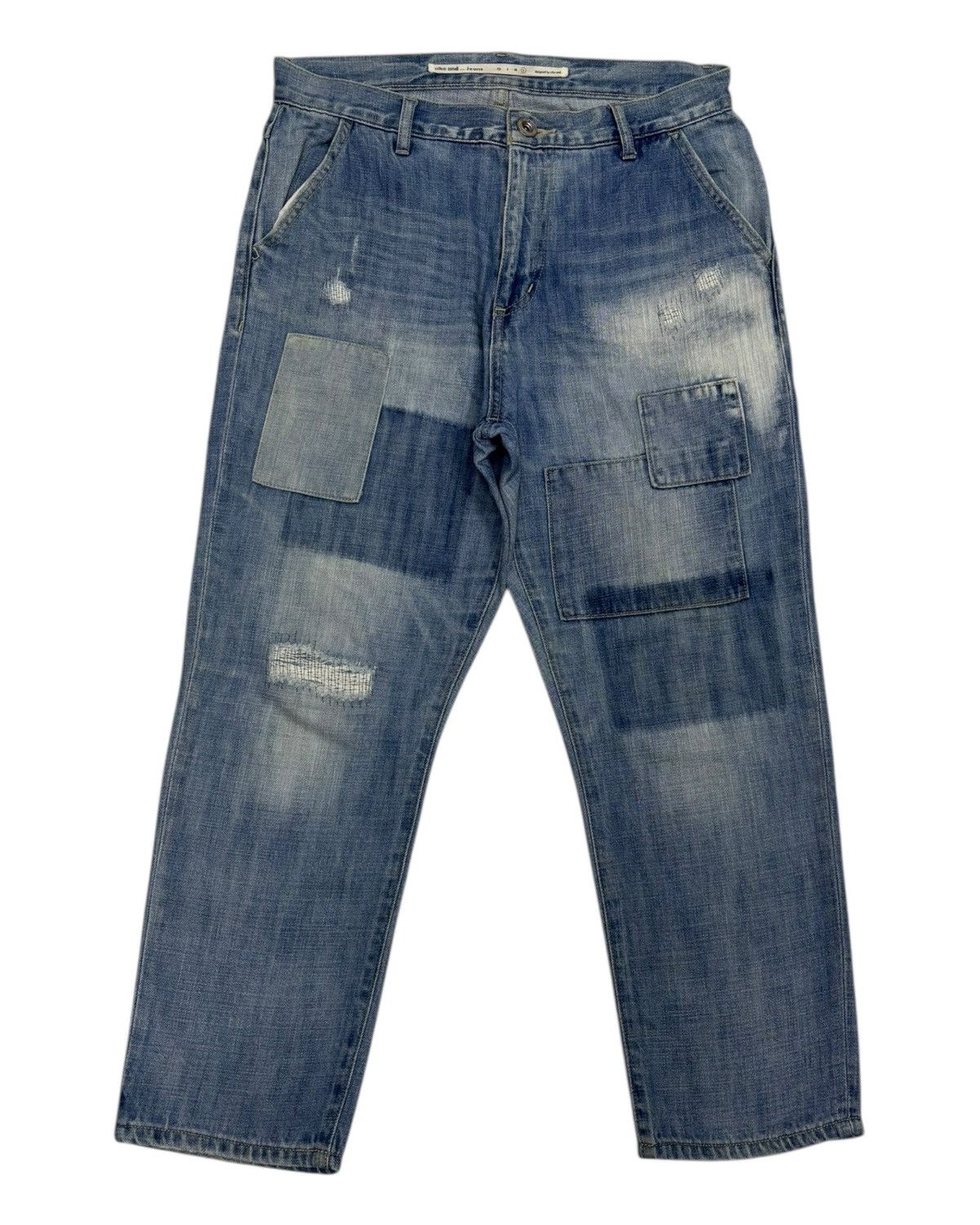 Hysteric Glamour × Japanese Brand × Kapital Vintage Niko And Patchwork Cropped Jeans Size US 32 / EU 48 - 7 Thumbnail