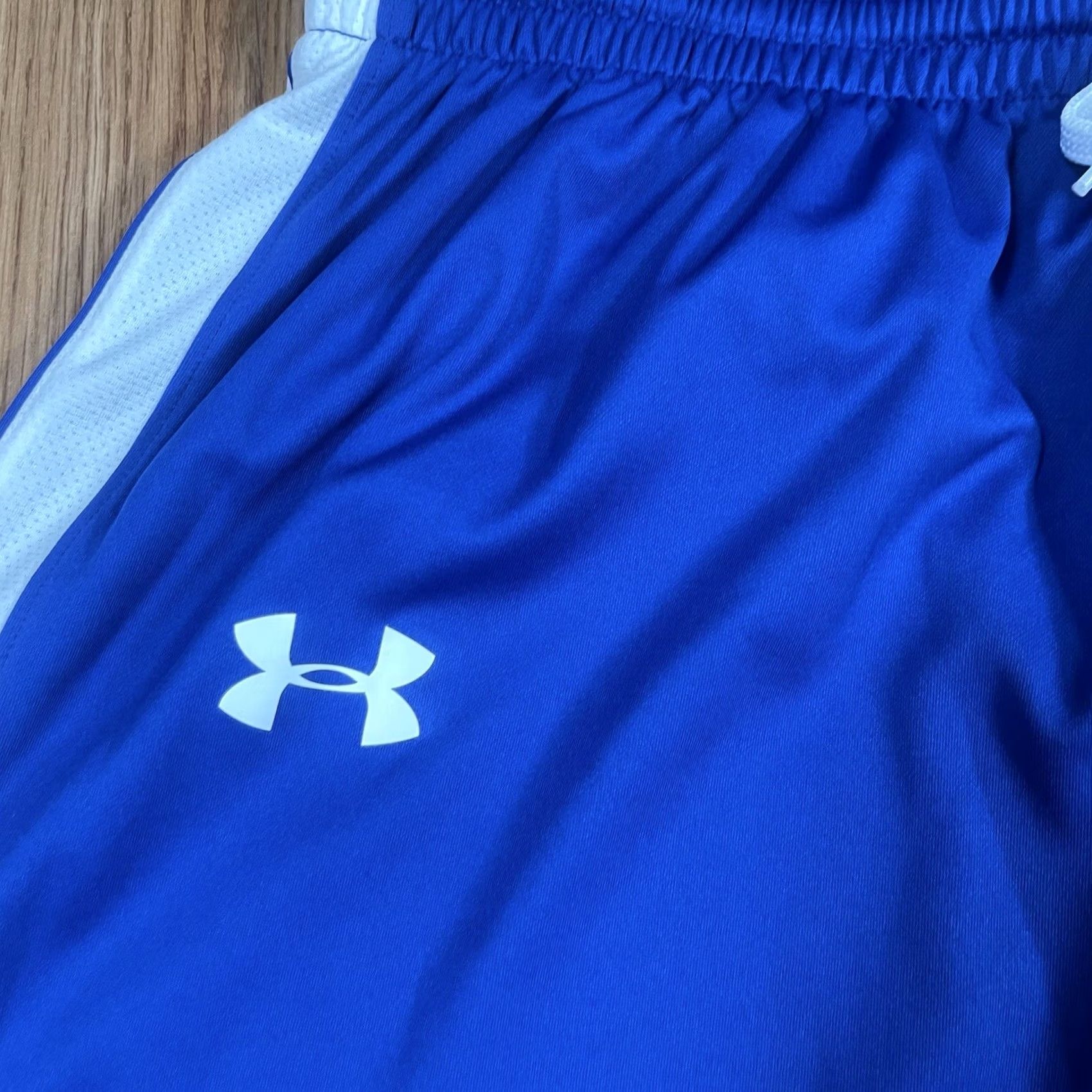 Under Armour Under Armour Basketball Shorts Mens Size L Large Reversible Athletic Blue White Size US 33 - 3 Thumbnail