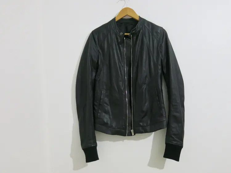Rick Owens Rick Owens Intarsia Lambskin Leather Jacket Size US S / EU 44-46 / 1 - 1 Thumbnail