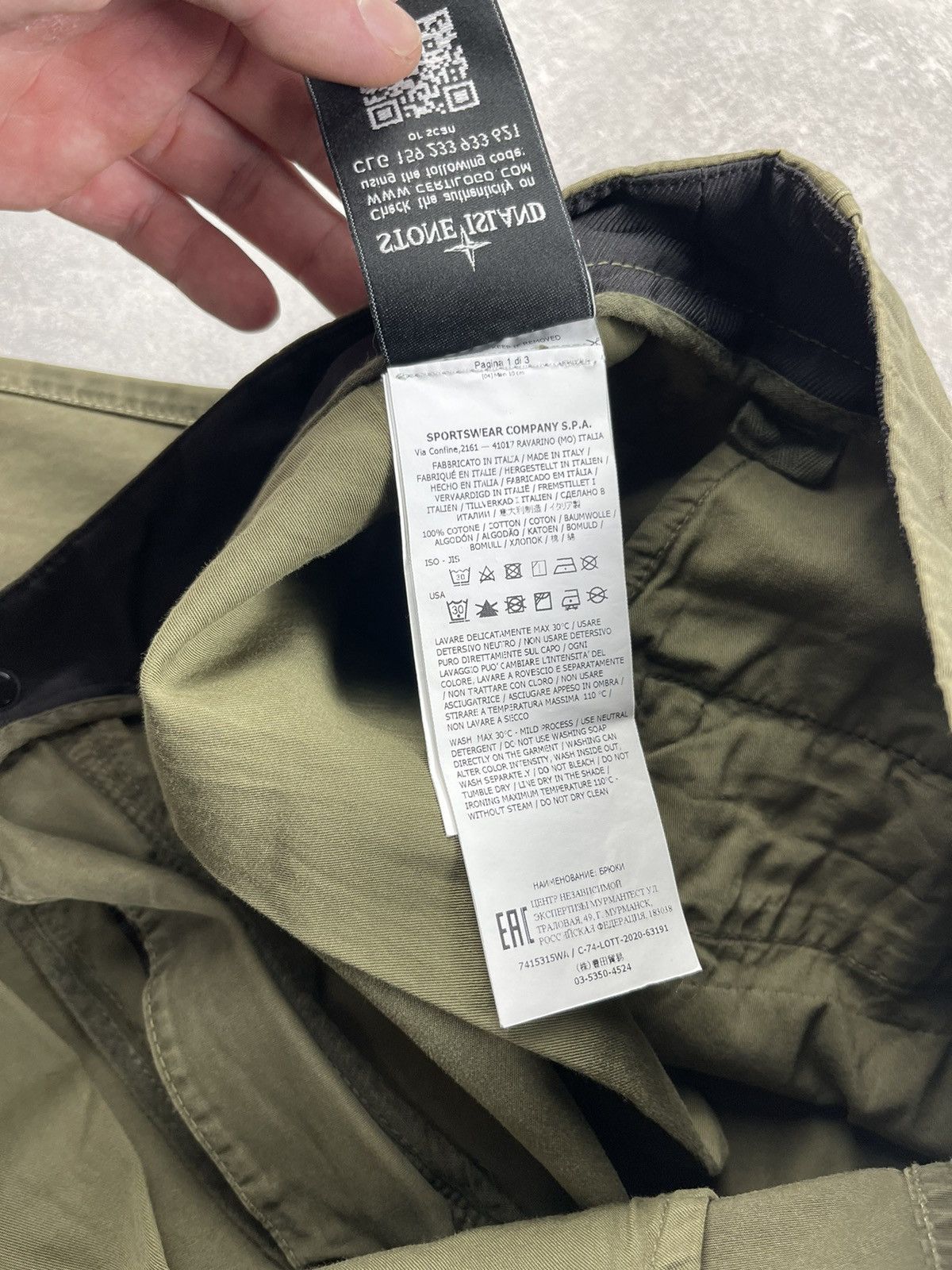 Stone Island Stone Island Type RE Utility Pants Olive Green Size US 30 / EU 46 - 12 Thumbnail