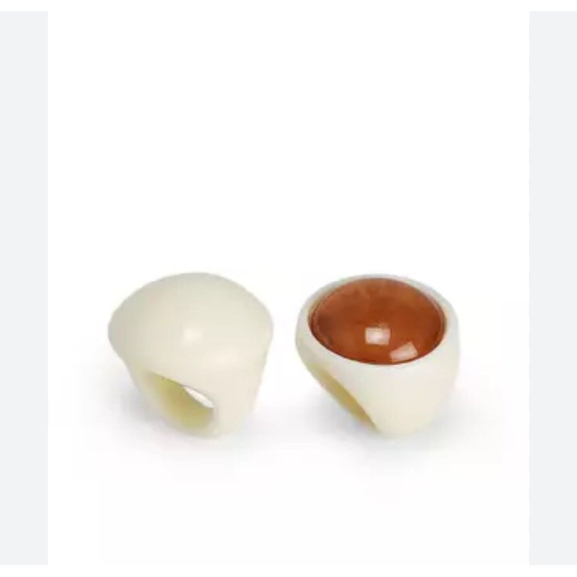 Zara NWT- Zara 2 pack of maxi resin rings -M Size ONE SIZE - 2 Thumbnail