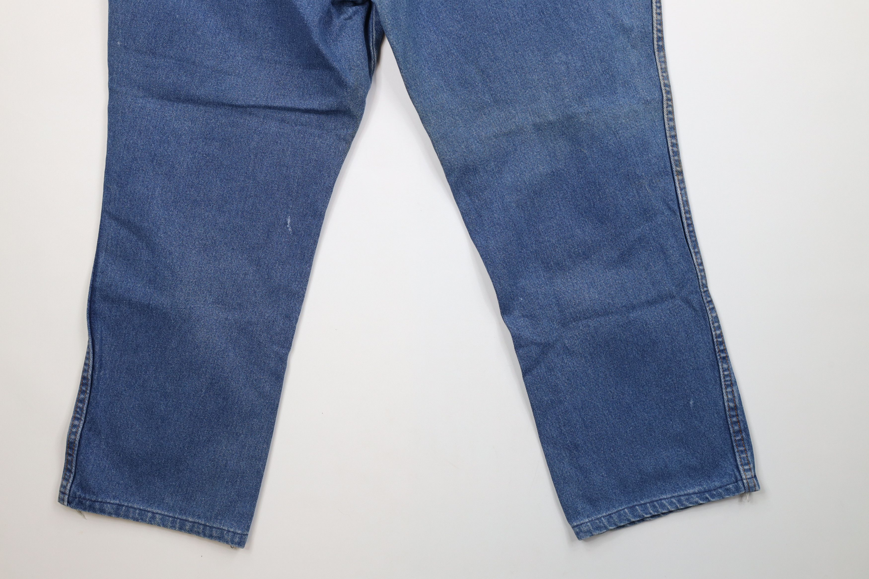 Dickies × Vintage Vintage 70s Dickies Branders Flared Bootcut Denim Jeans USA Size US 36 / EU 52 - 14 Thumbnail