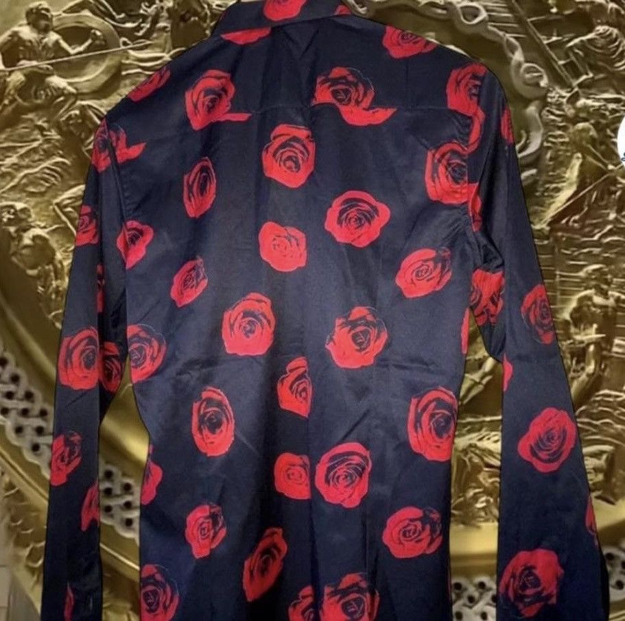 McQ Alexander McQueen McQ Alexander McQueen All-Over Red Rose Graphic Shirt Size US M / EU 48-50 / 2 - 5 Thumbnail