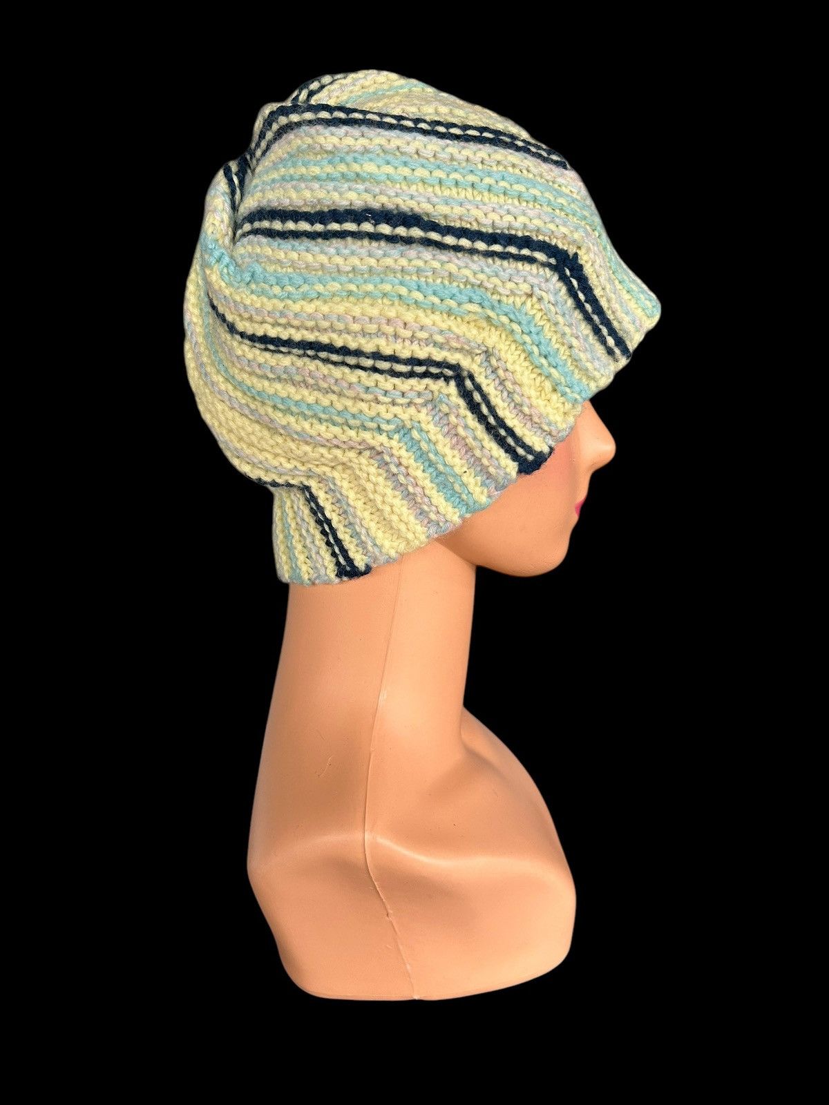 Japanese Brand × Kapital × Vintage Crochet Knitted Handmade Beanie Hats ☠️☠️ Size ONE SIZE - 6 Thumbnail