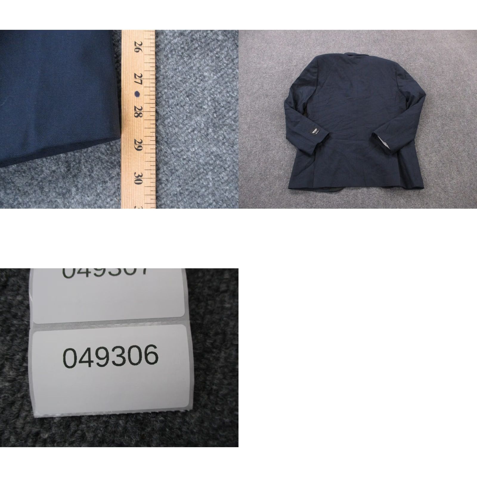 Todd Snyder Todd Snyder Blazer Jacket Mens 38S Blue Black Sutton Fit Tuxedo Sports Coat USA Size 38R - 9 Thumbnail