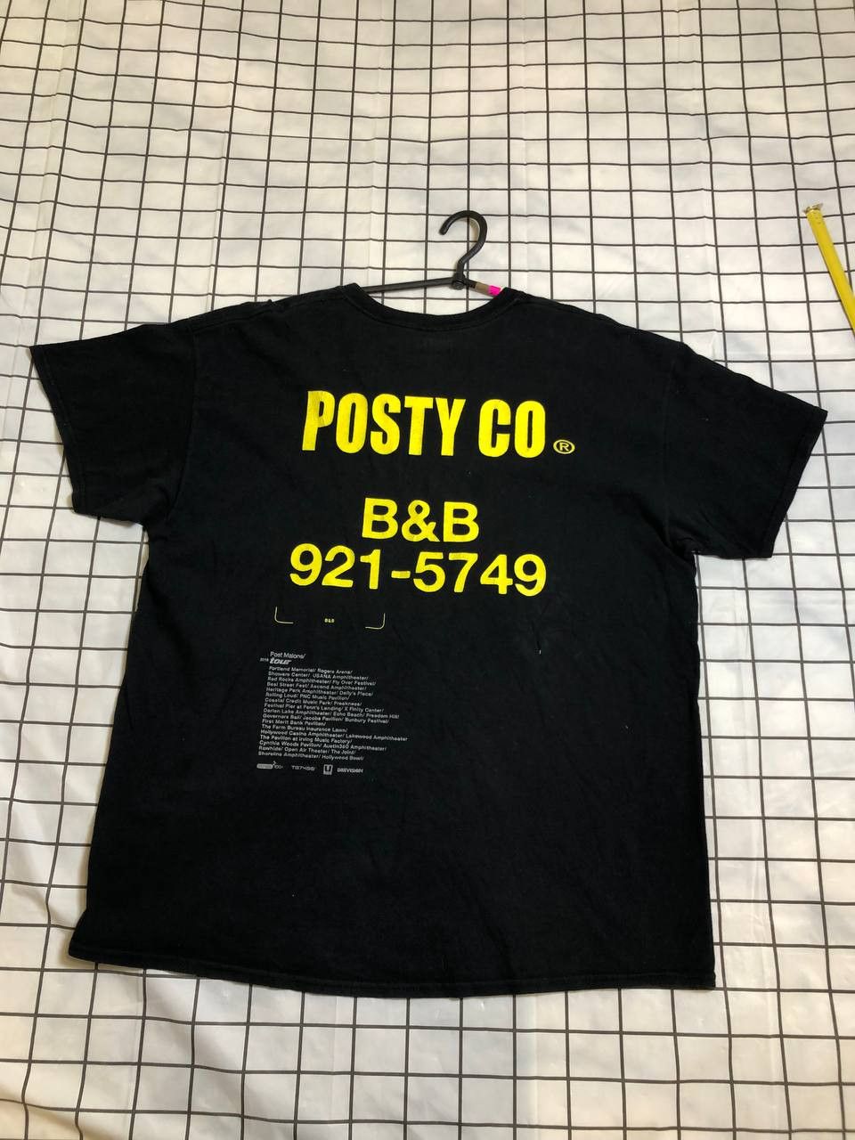 Primark Vintage Primark black T-shirt POST&CO big print Size US L / EU 52-54 / 3 - 13 Thumbnail