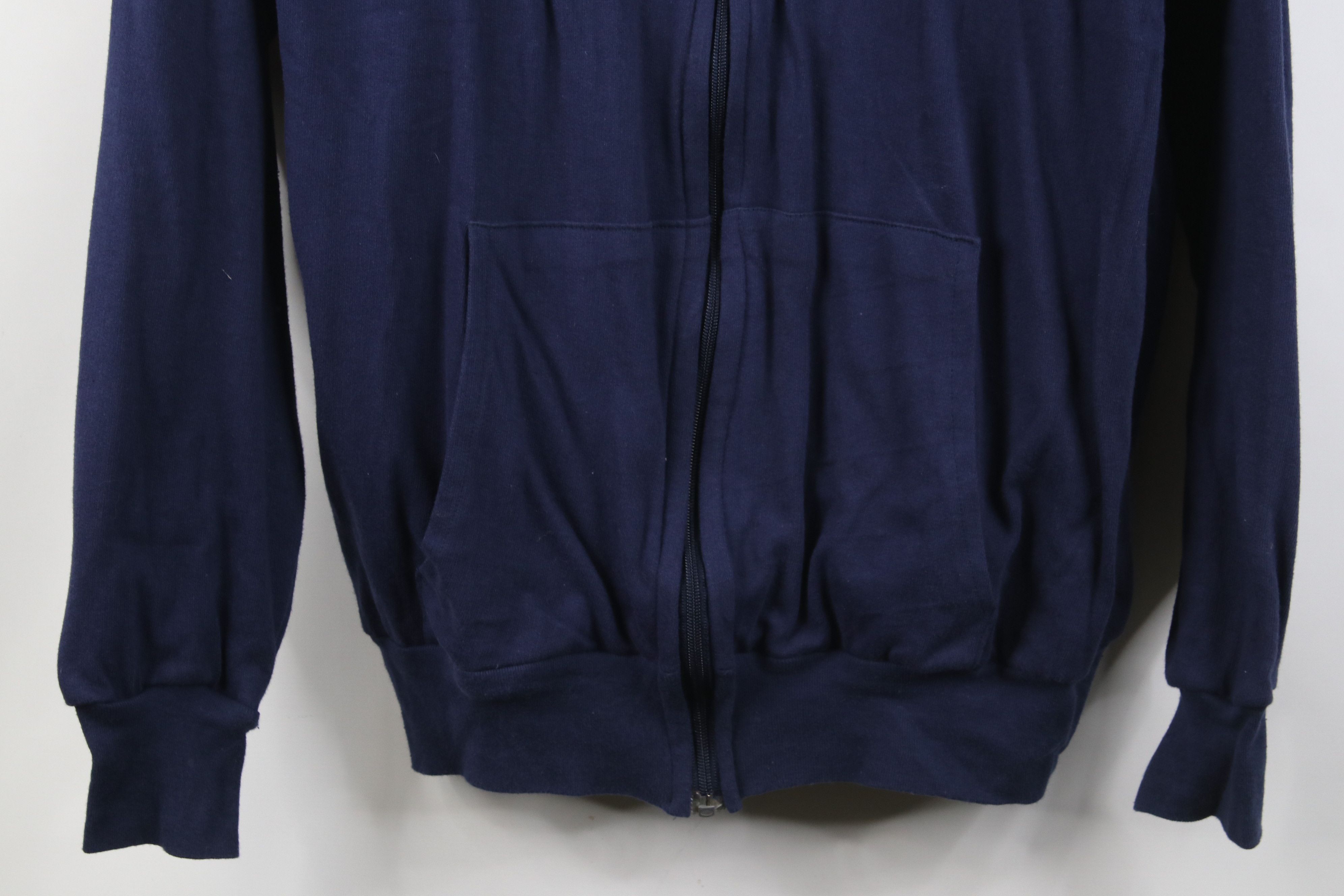 Vintage Vintage 90s Streetwear Thermal Waffle Knit Lined Zip Hoodie Size L / US 10 / IT 46 - 3 Thumbnail