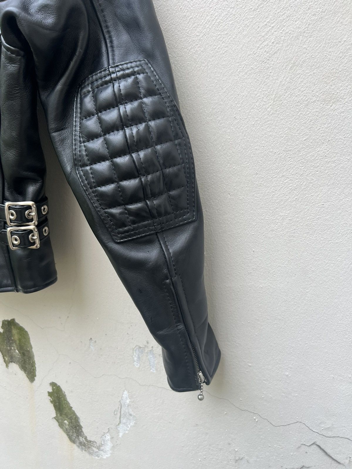 Japanese Brand KADOYA Made in Japan Asymmetrical Black Leather Biker Jacket Size US S / EU 44-46 / 1 - 14 Thumbnail