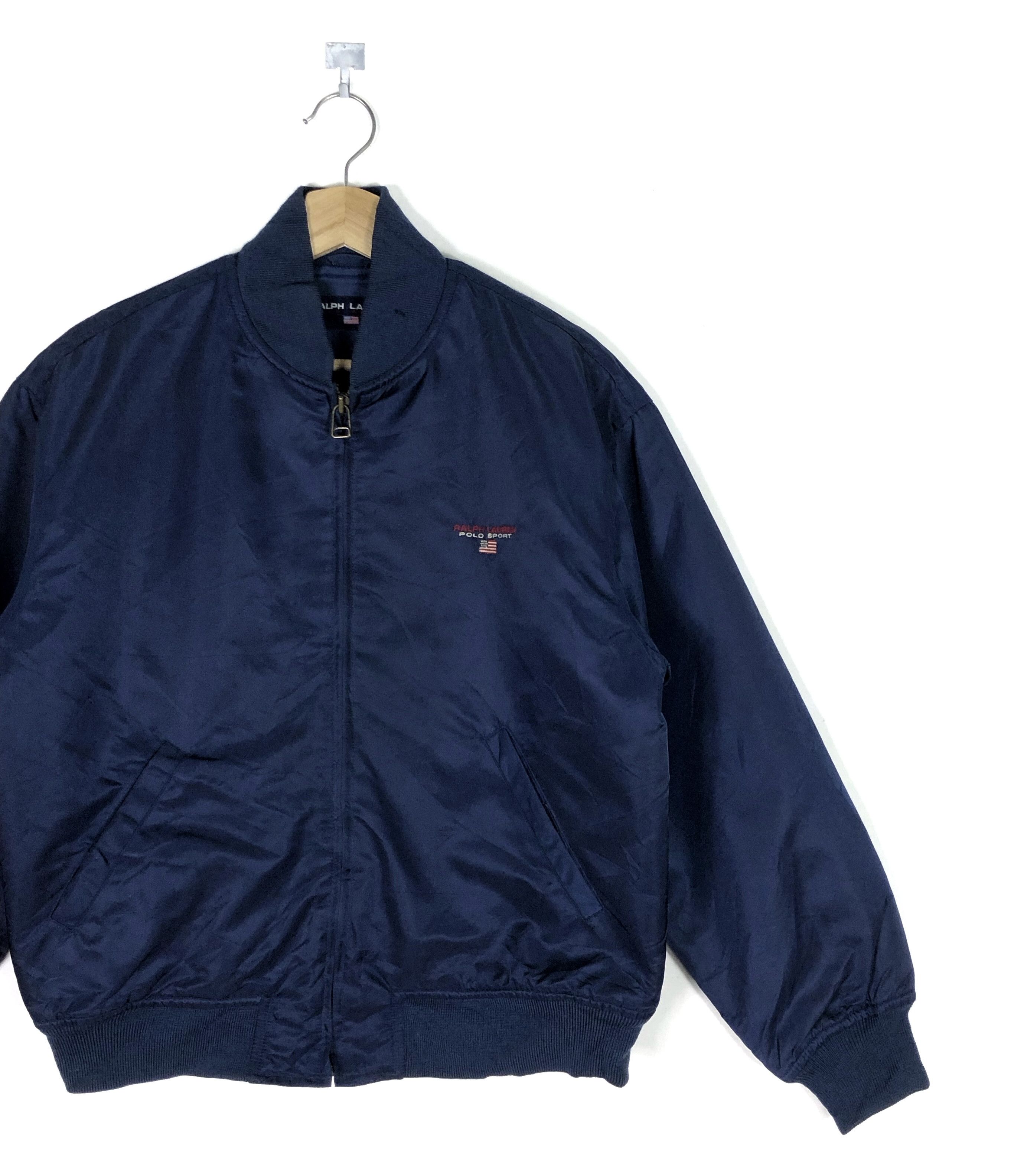 Ralph Lauren RARE🔥VINTAGE 90’S POLO SPORT RL USA BOMBER JACKET IN NAVY Size US S / EU 44-46 / 1 - 4 Thumbnail
