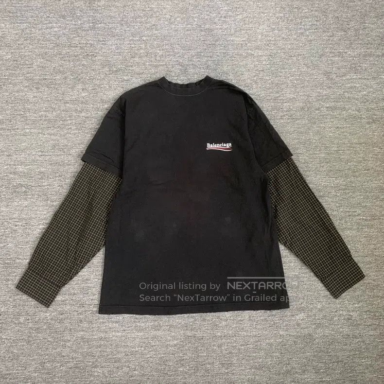 Balenciaga Balenciaga Black Coke faux two-piece long-sleeve Size US M / EU 48-50 / 2 - 1 Thumbnail