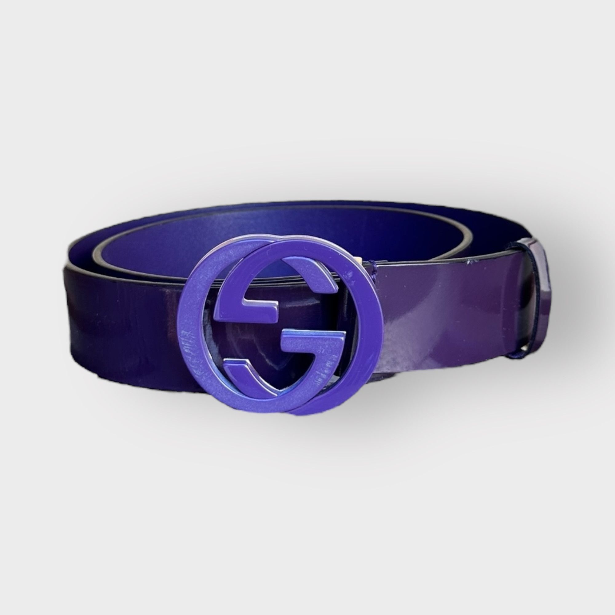 Purple gucci belt store