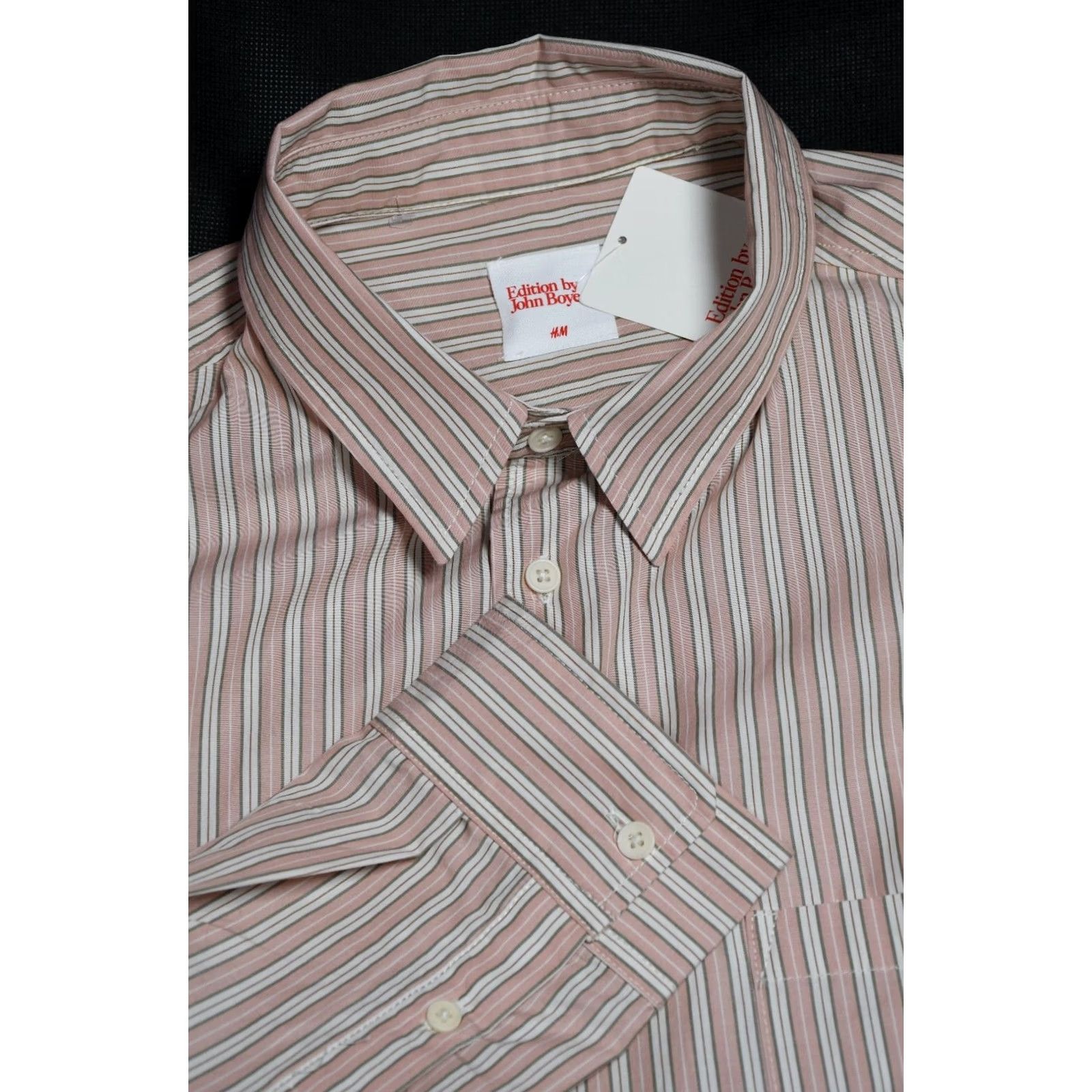 H&M H&M Edition By John Boyega Striped Button Up Shirt 2XL Men Size US XXL / EU 58 / 5 - 4 Thumbnail