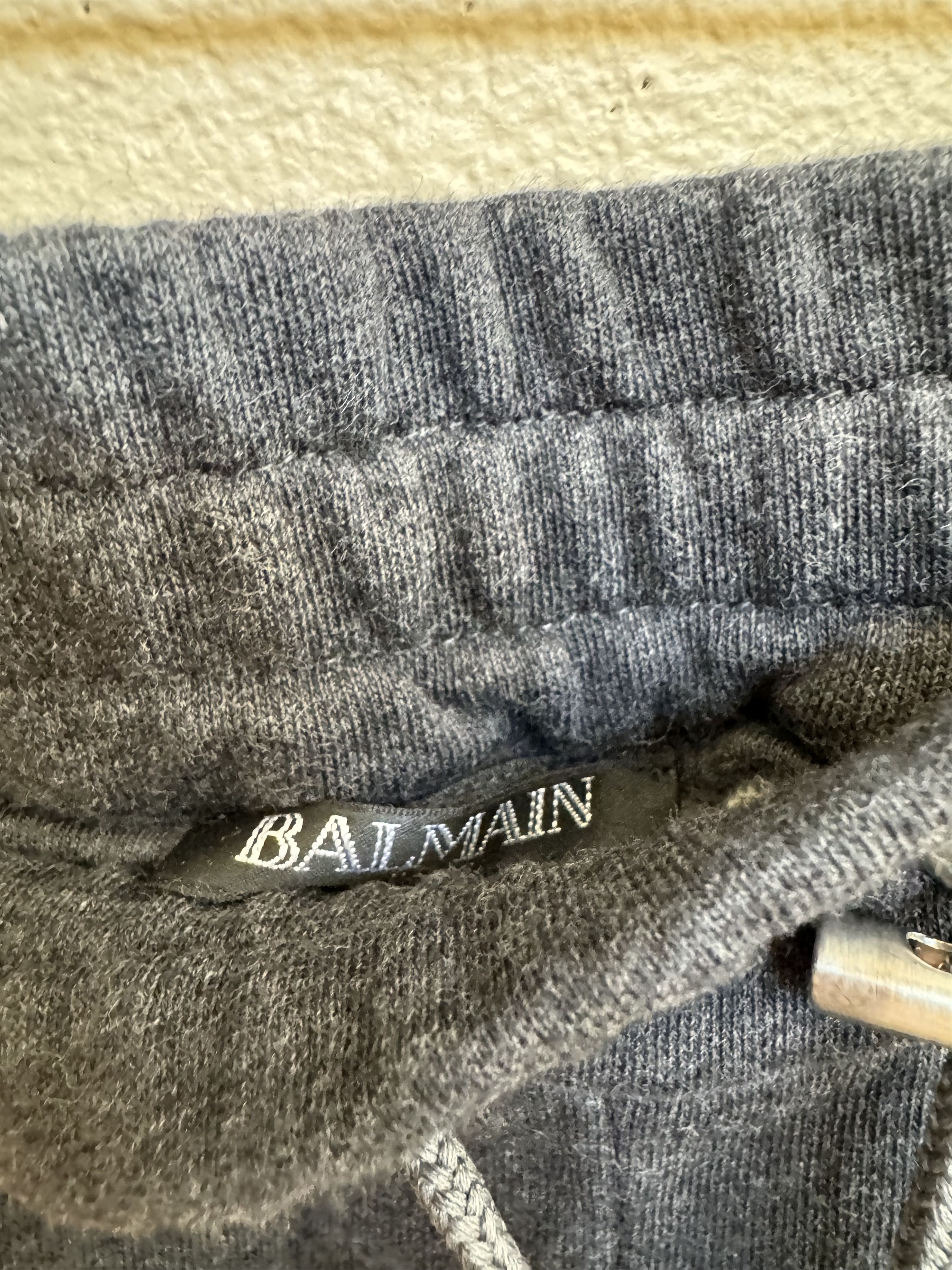 Balmain Balmain Logo Pocket Ribbed Gray Sweatpants Size XXL Size US 36 / EU 52 - 5 Thumbnail