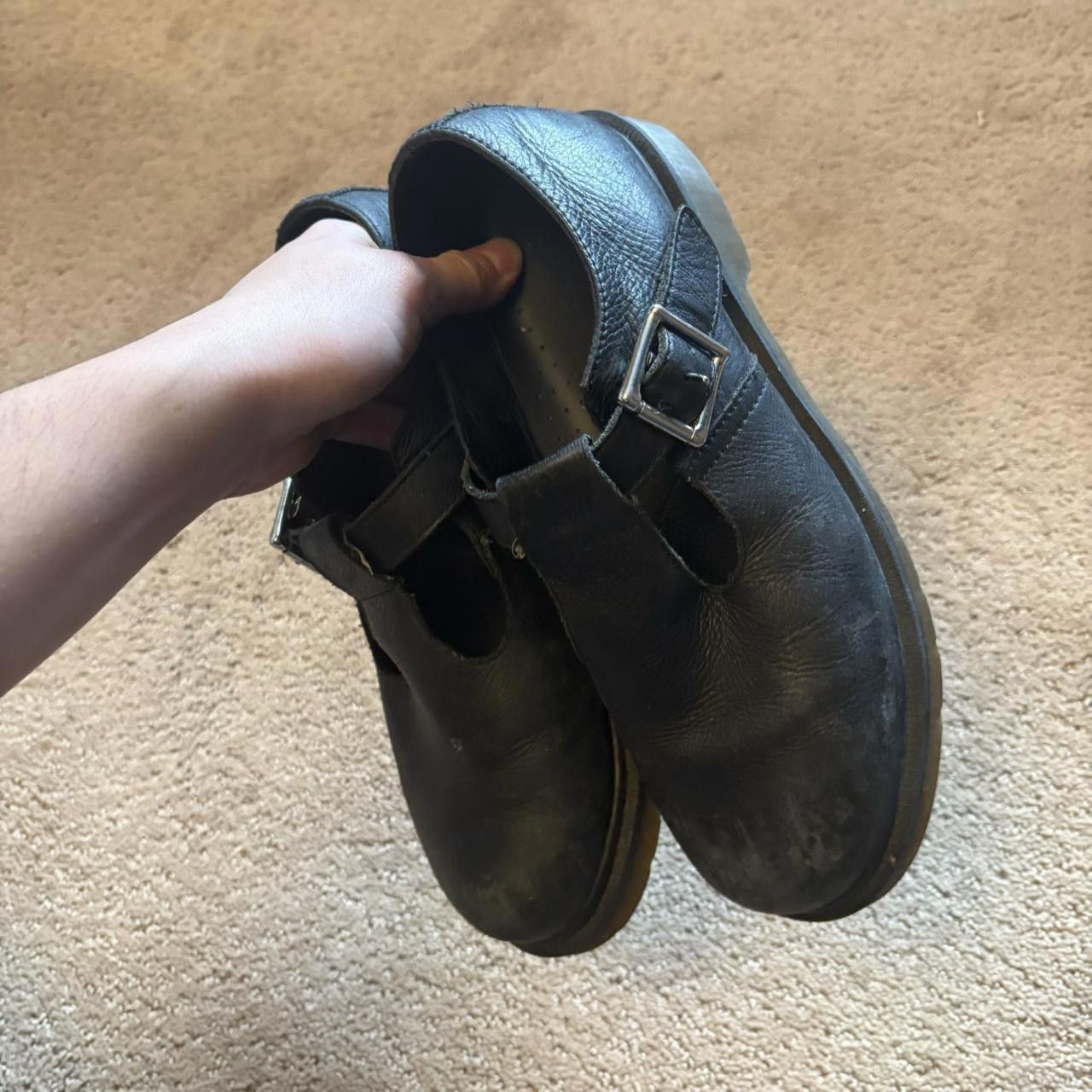 Dr. Martens Dr. Martens Leather Mary Janes Size US 8 / IT 38 - 1 Thumbnail