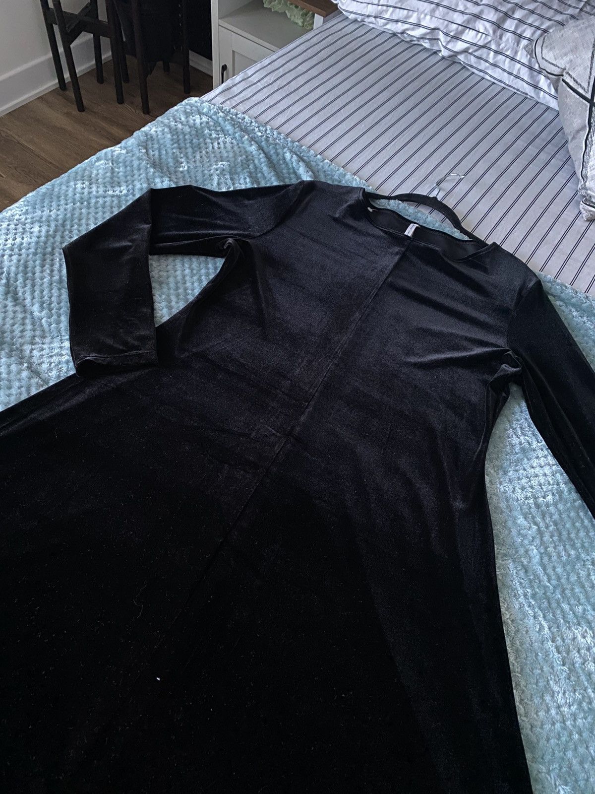 Other White Stag Black Velvet Maxi Dress Long Sleeve XL NWT Size XL / US 12-14 / IT 48-50 - 10 Thumbnail