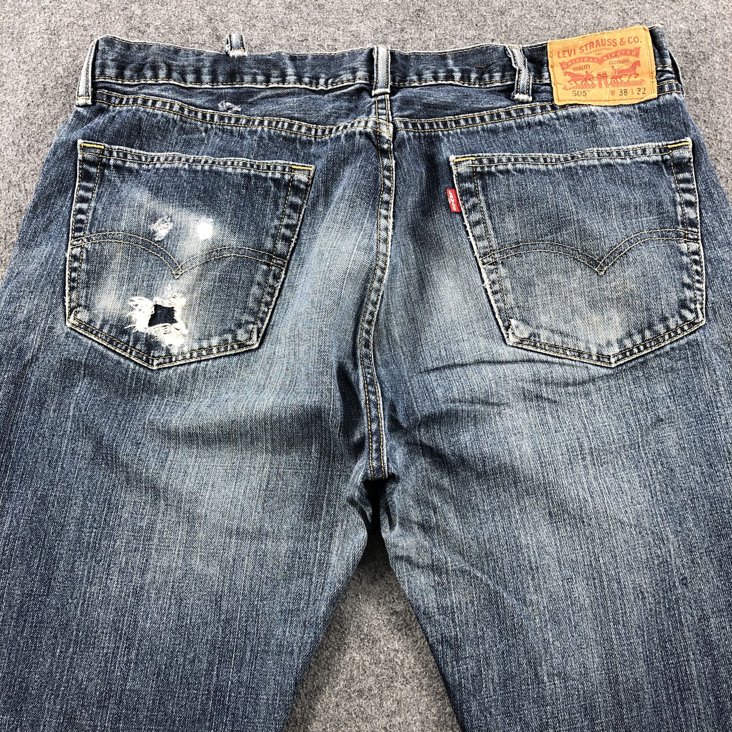 Levi's × Vintage Vintage Blue Wash Levis 505 Jeans-JM1746 Size US 38 / EU 54 - 4 Thumbnail