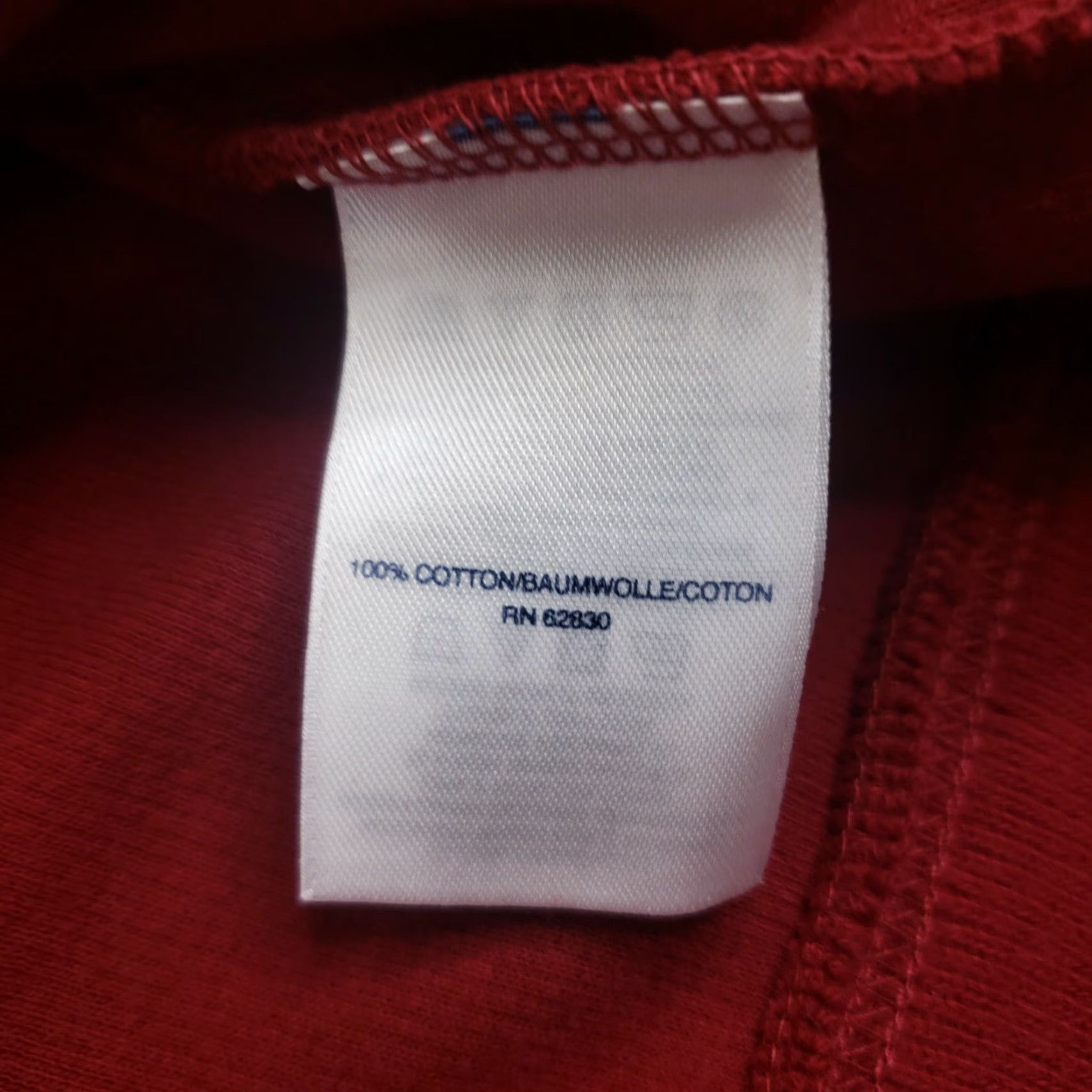 Lands' End Lands End Sweater Mens XL Red 1/4 Zip Long Sleeve Mock Neck Cotton Pullover Size US XL / EU 56 / 4 - 6 Thumbnail